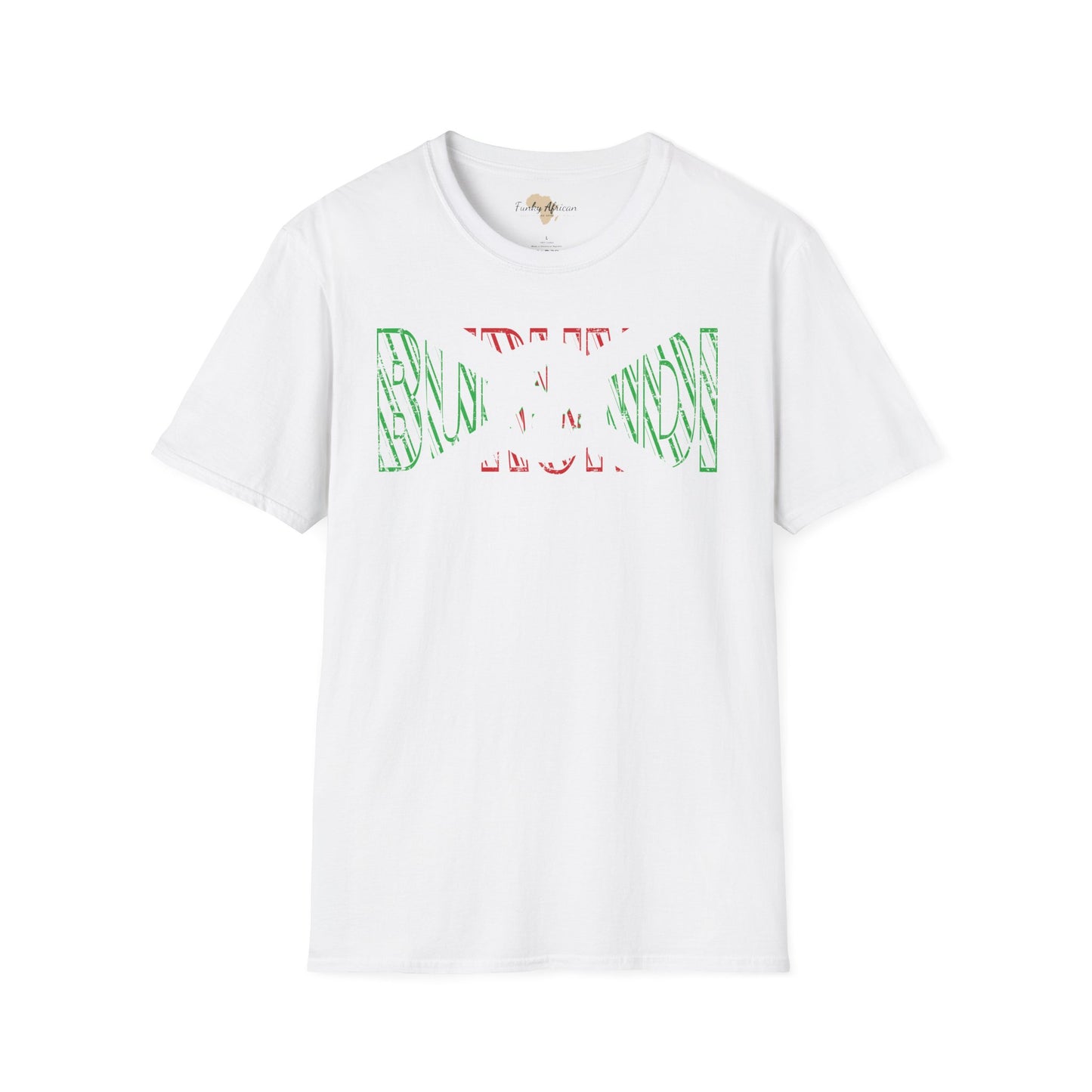 Burundi text unisex softstyle tee