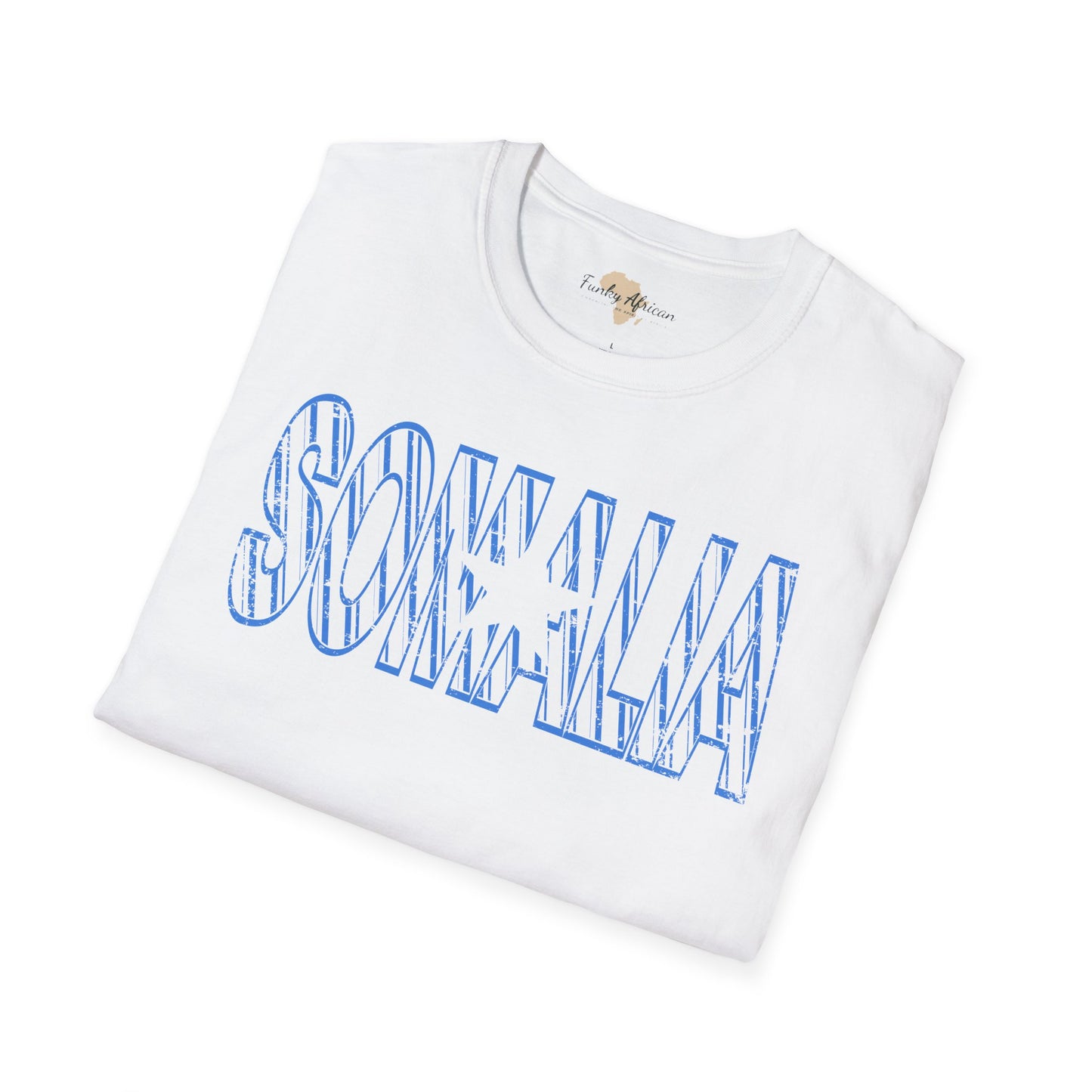 Somalia text unisex softstyle tee