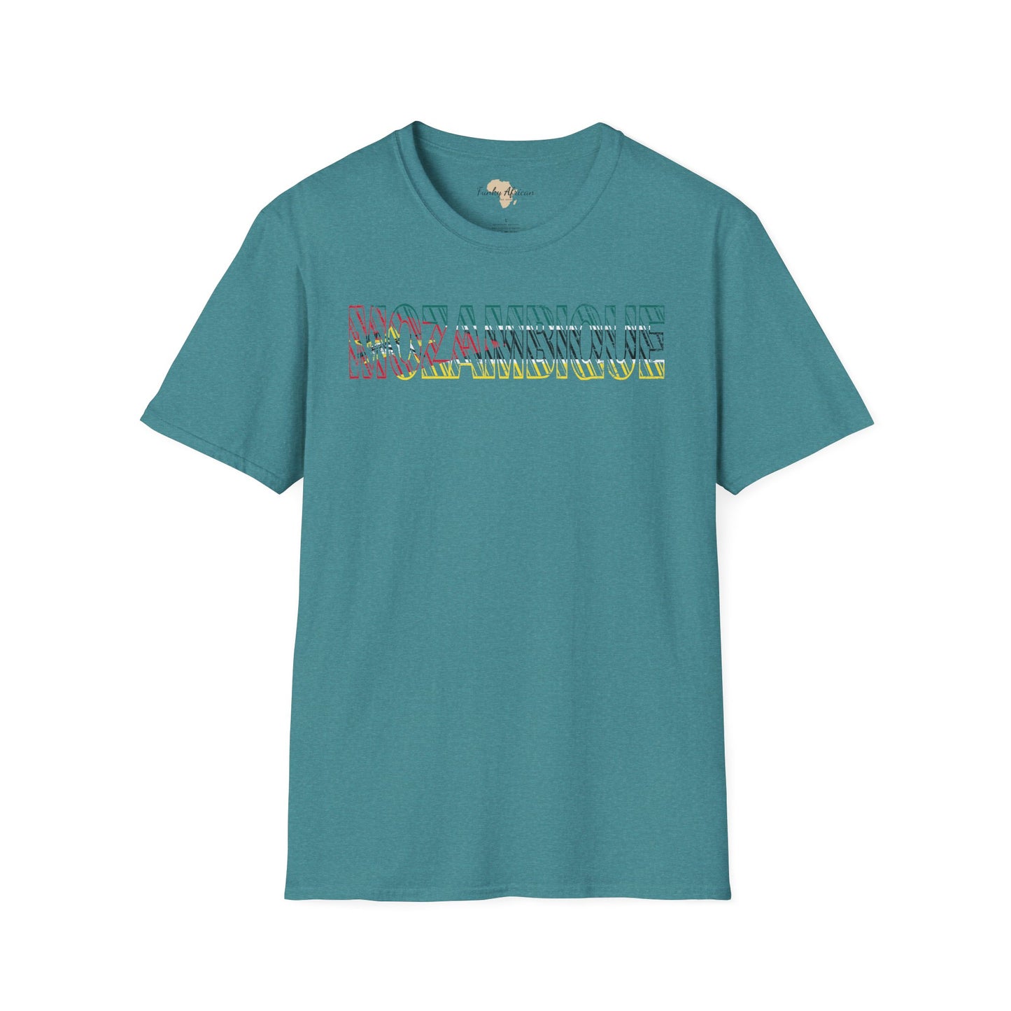 Mozambique text unisex softstyle tee