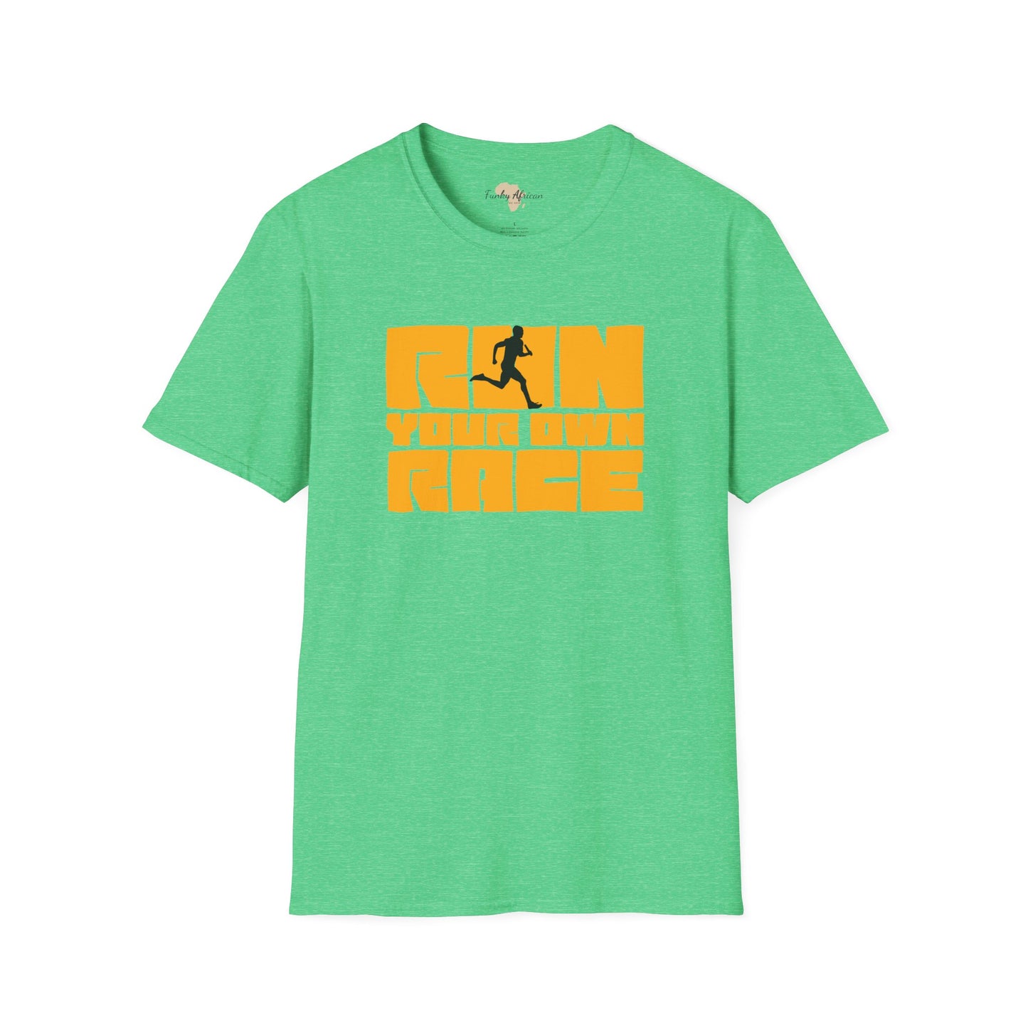 Run your own race unisex softstyle tee