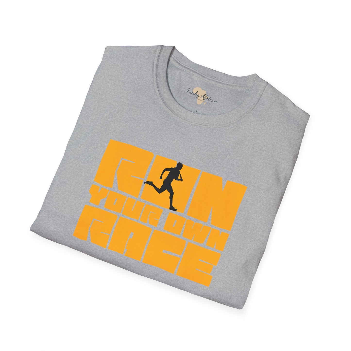 Run your own race unisex softstyle tee
