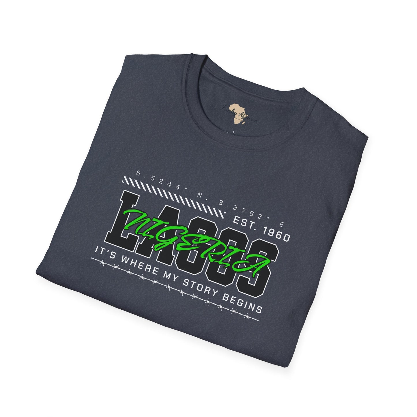Lagos nigeria unisex softstyle tee