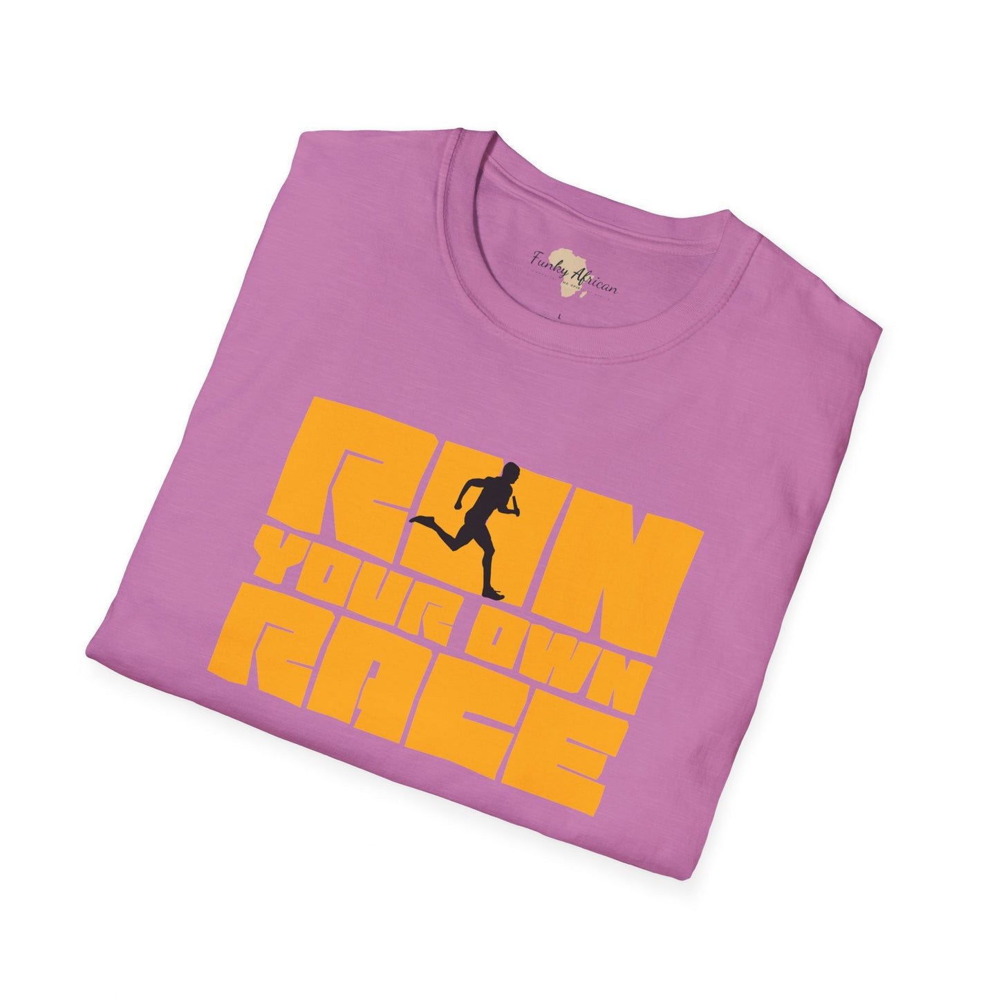 Run your own race unisex softstyle tee