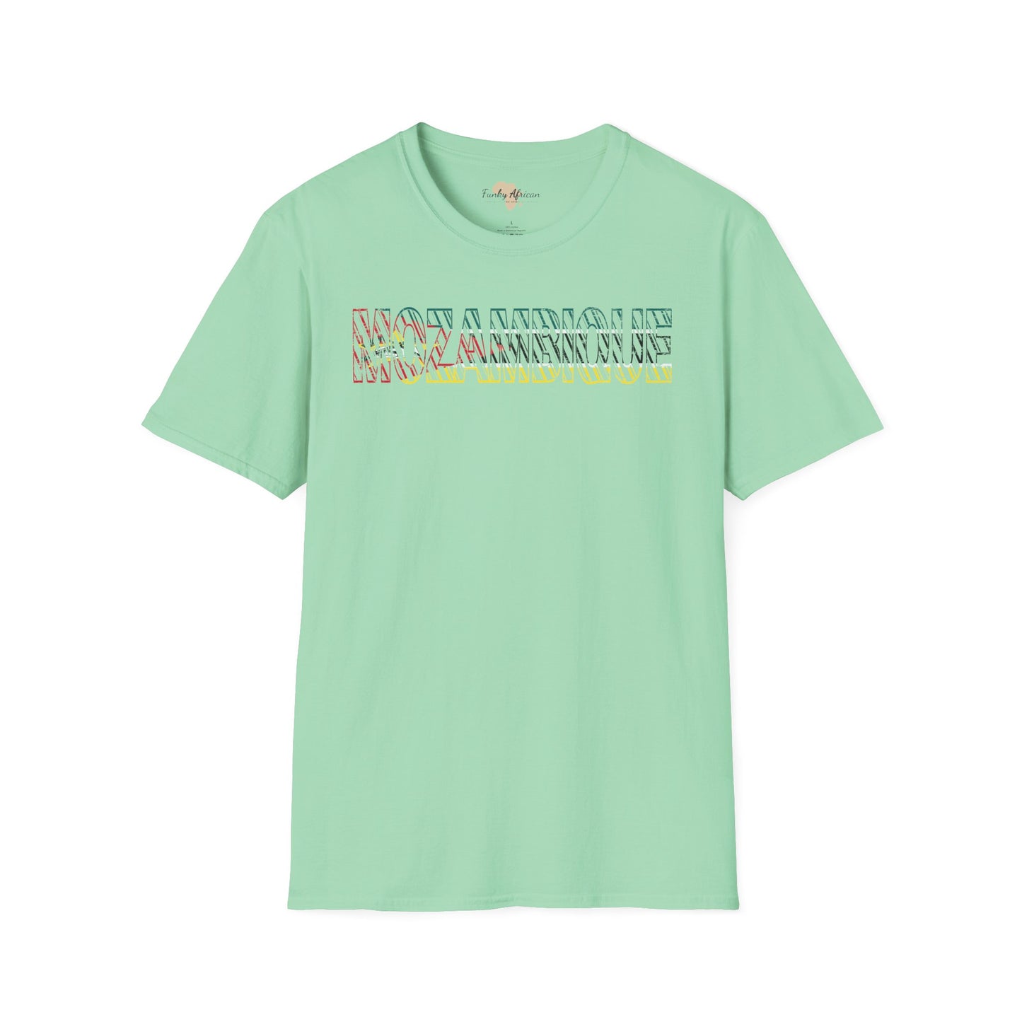Mozambique text unisex softstyle tee