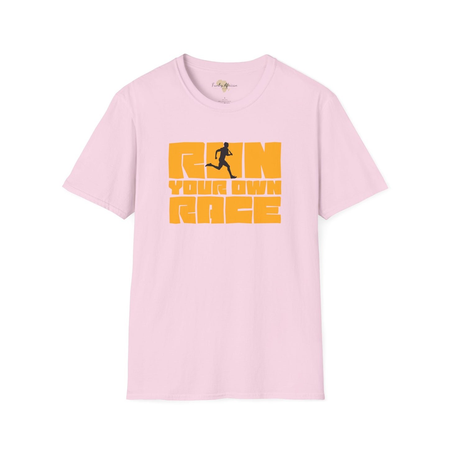Run your own race unisex softstyle tee