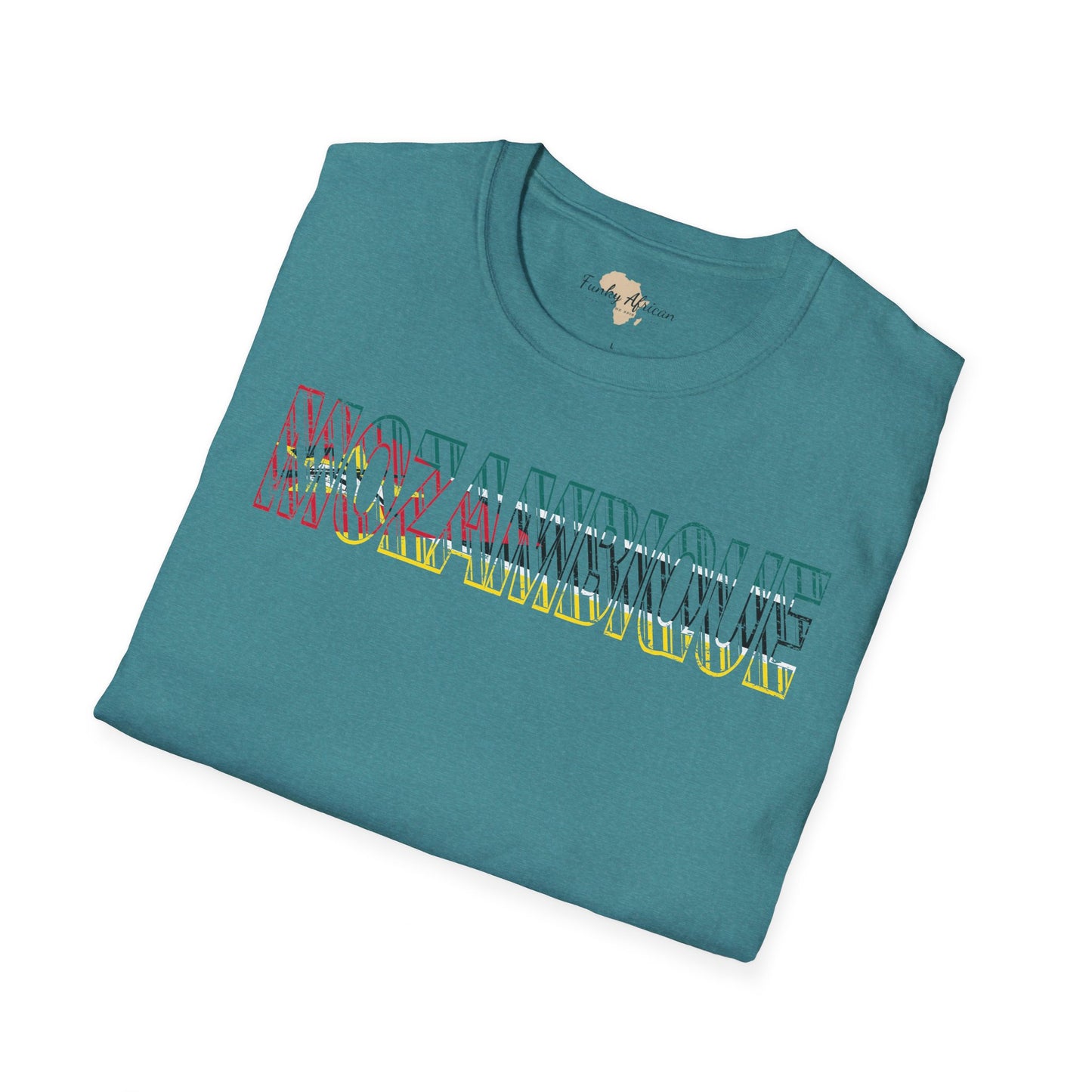 Mozambique text unisex softstyle tee