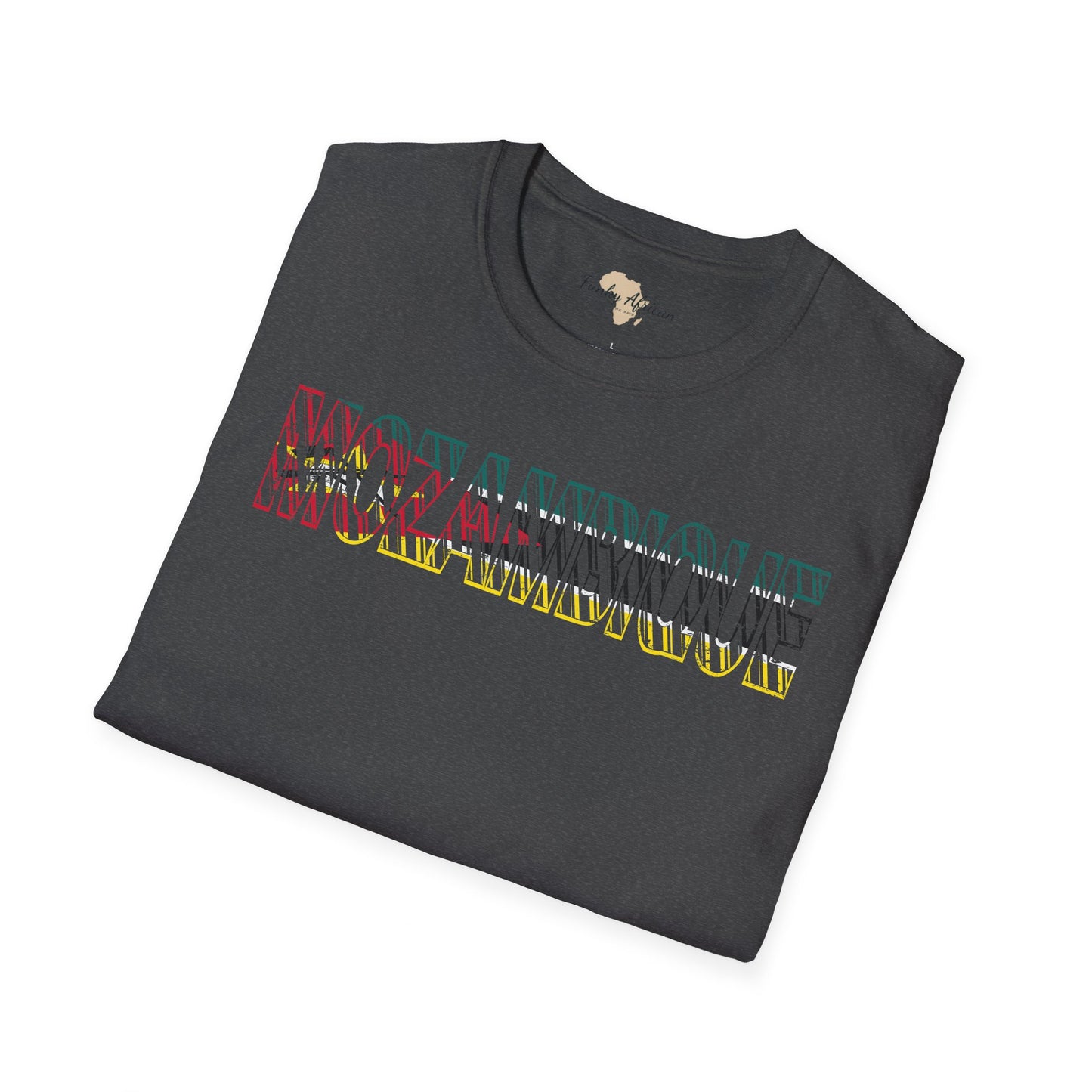 Mozambique text unisex softstyle tee