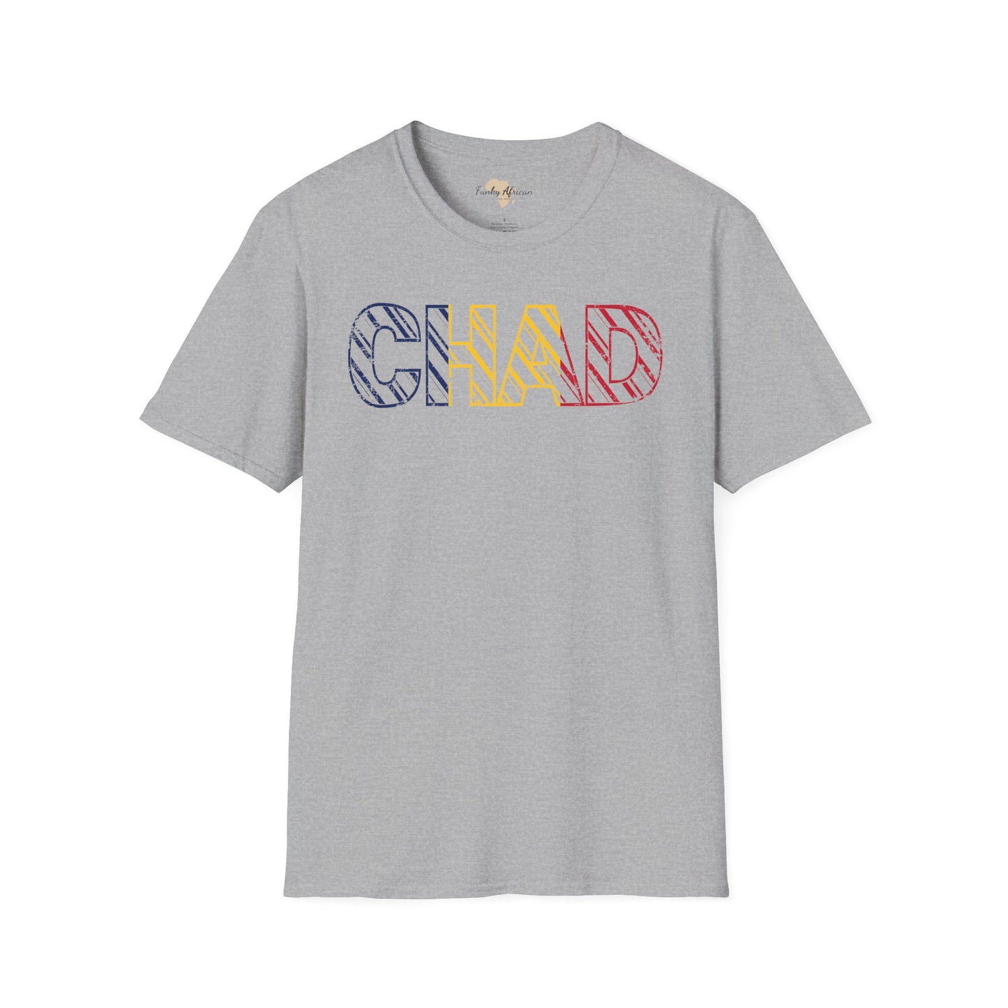 Chad text unisex softstyle tee