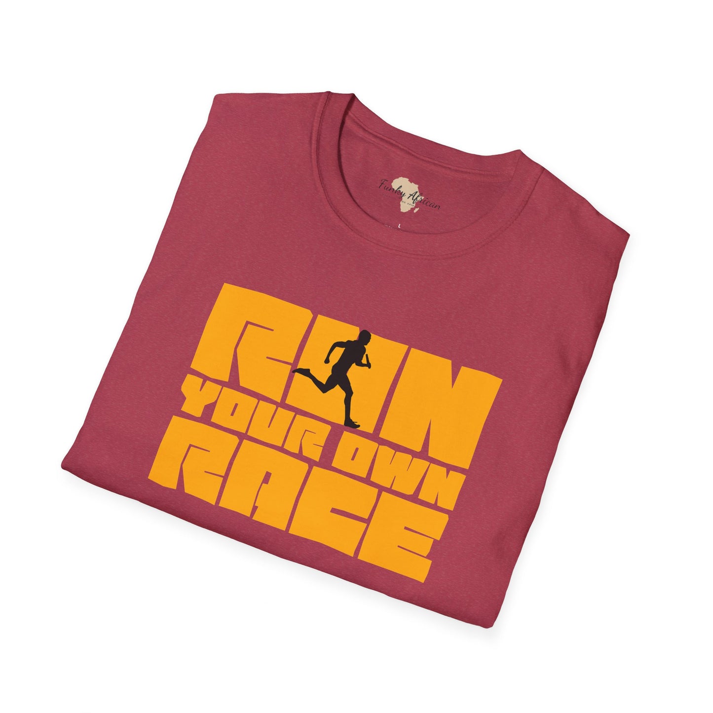 Run your own race unisex softstyle tee
