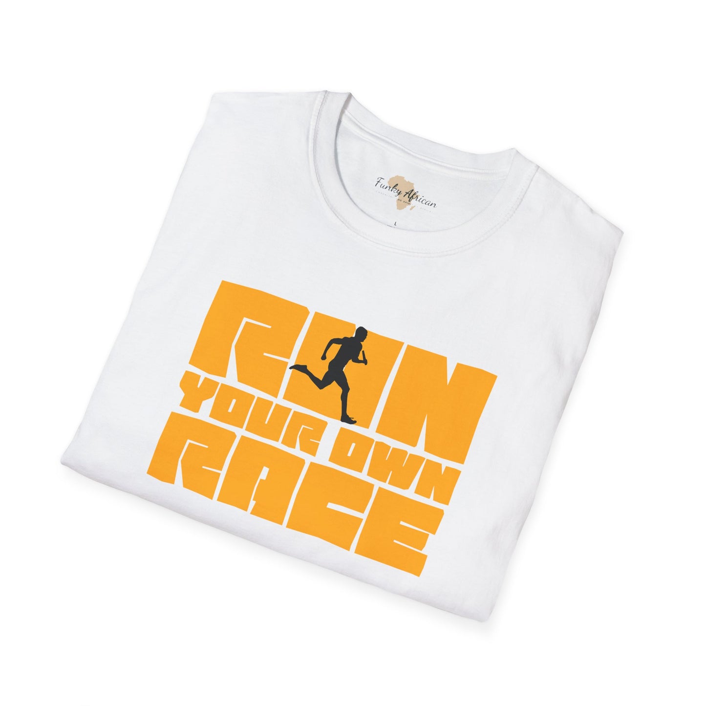 Run your own race unisex softstyle tee