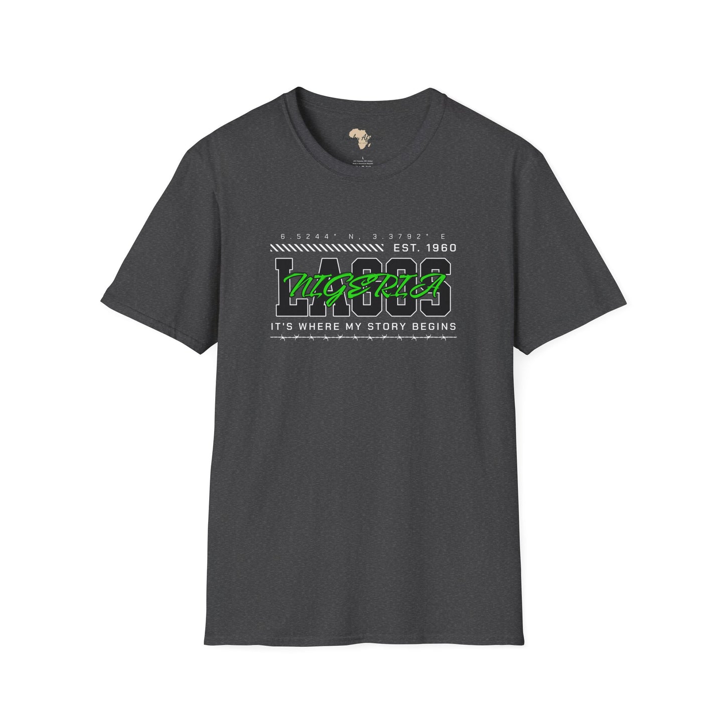 Lagos nigeria unisex softstyle tee
