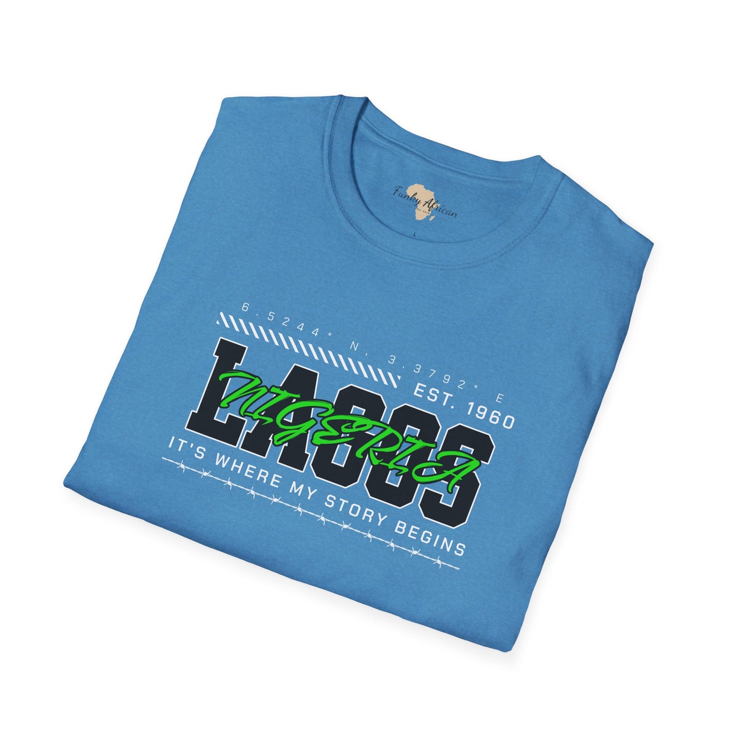 Lagos nigeria unisex softstyle tee