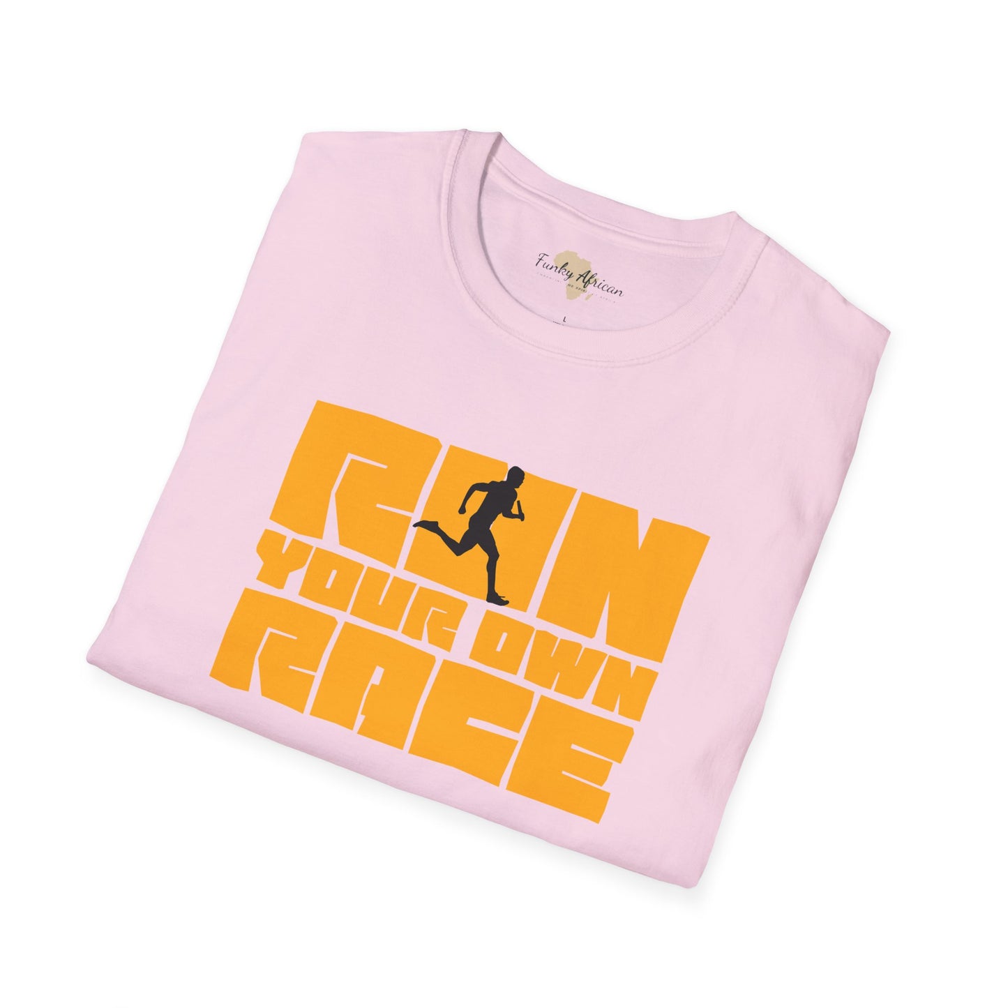 Run your own race unisex softstyle tee