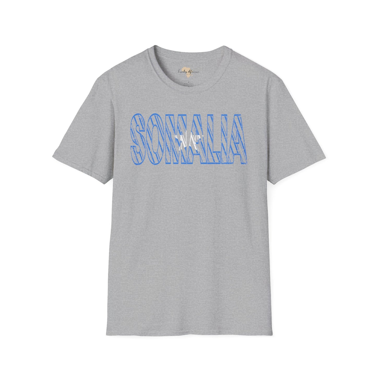 Somalia text unisex softstyle tee