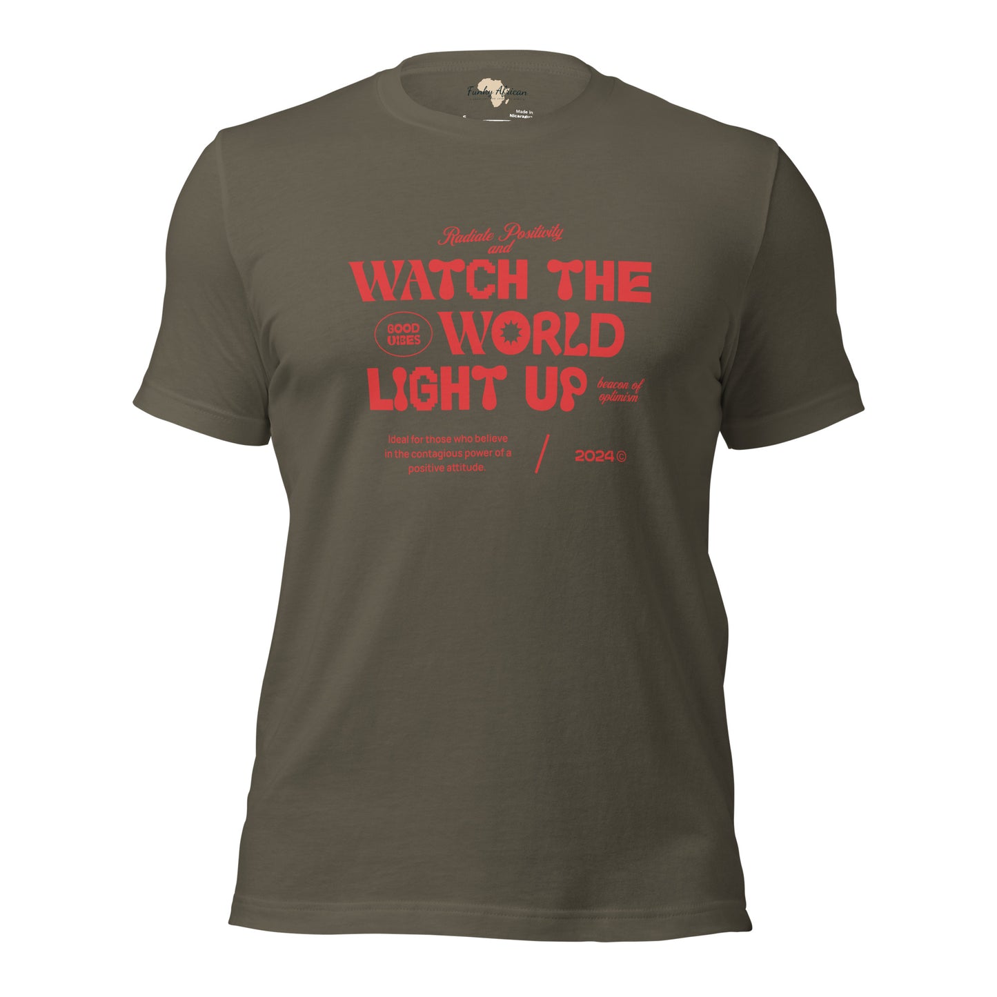 Watch the World Light Up Unisex t-shirt