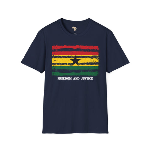 Ghana strip unisex softstyle tee Funky African