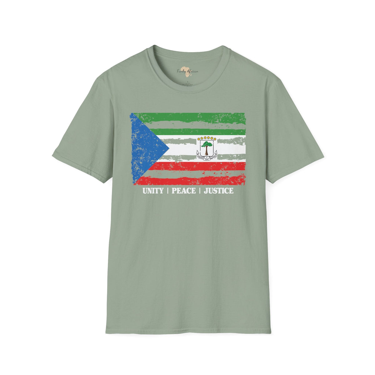Equatorial Guinea strip unisex softstyle tee Funky African