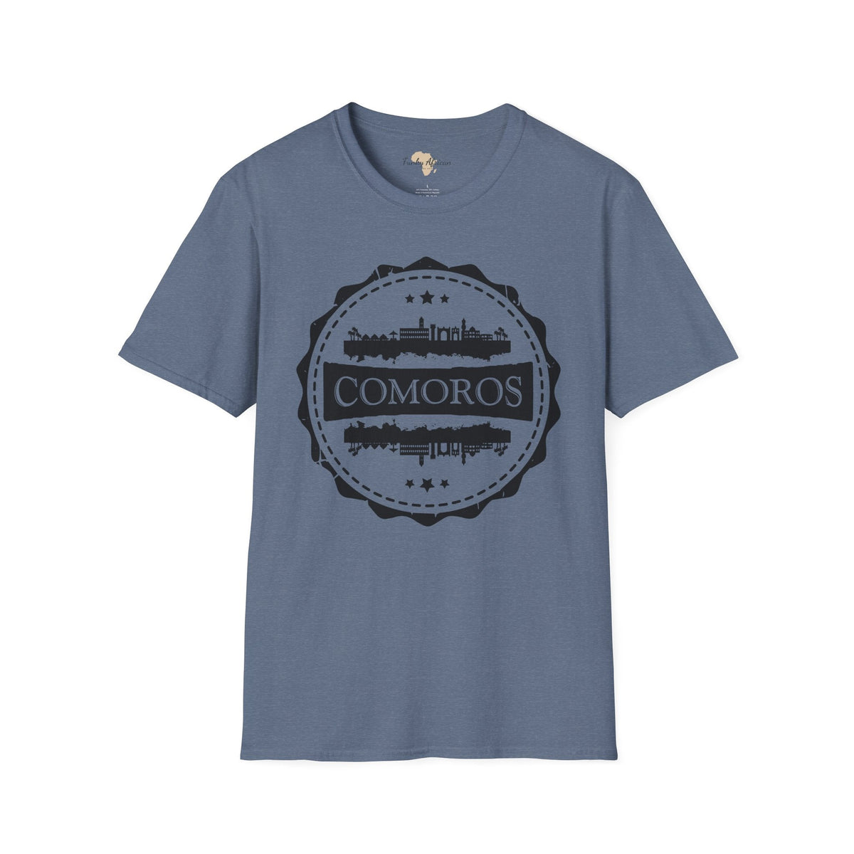 Comoros Stamp unisex tee Funky African