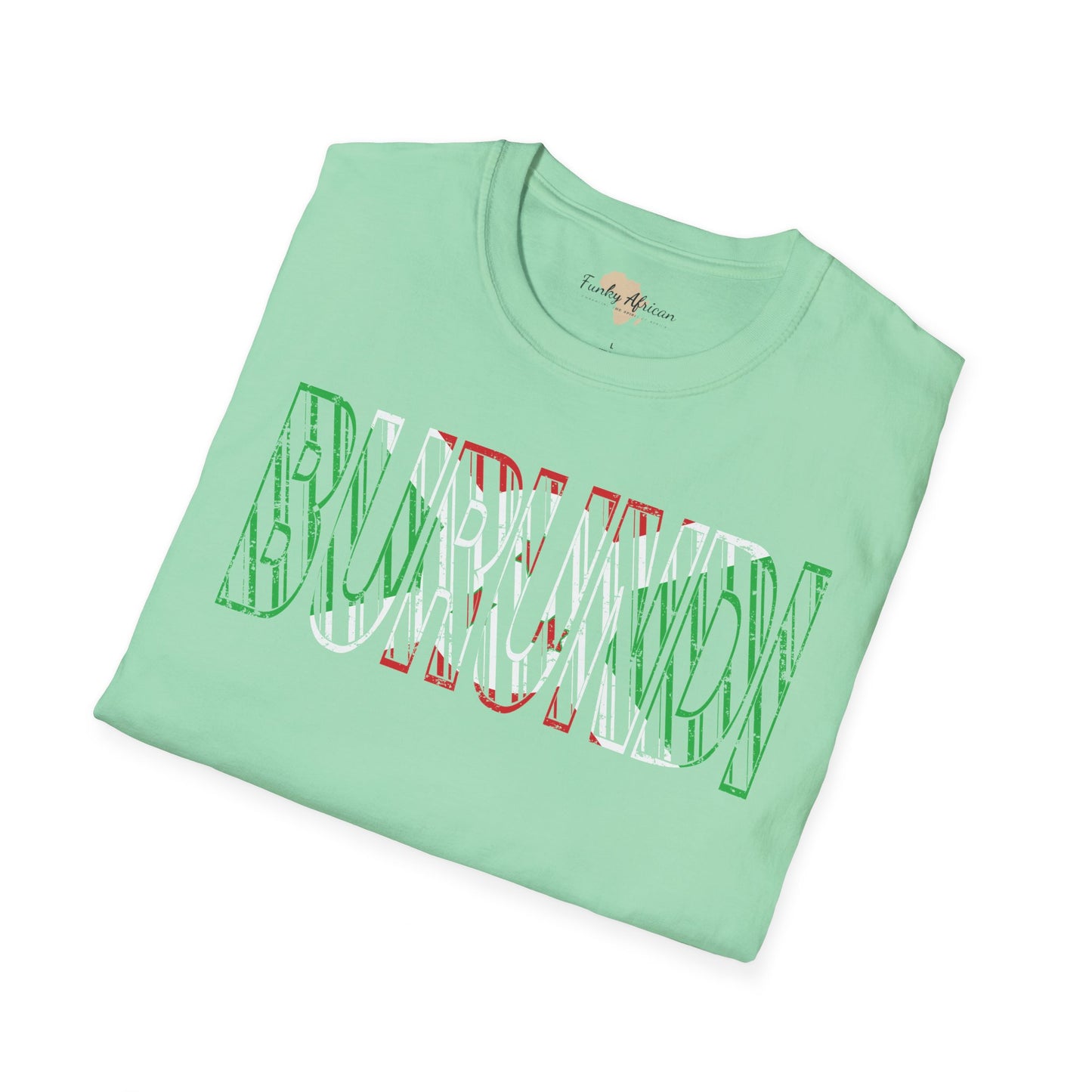 Burundi text unisex softstyle tee