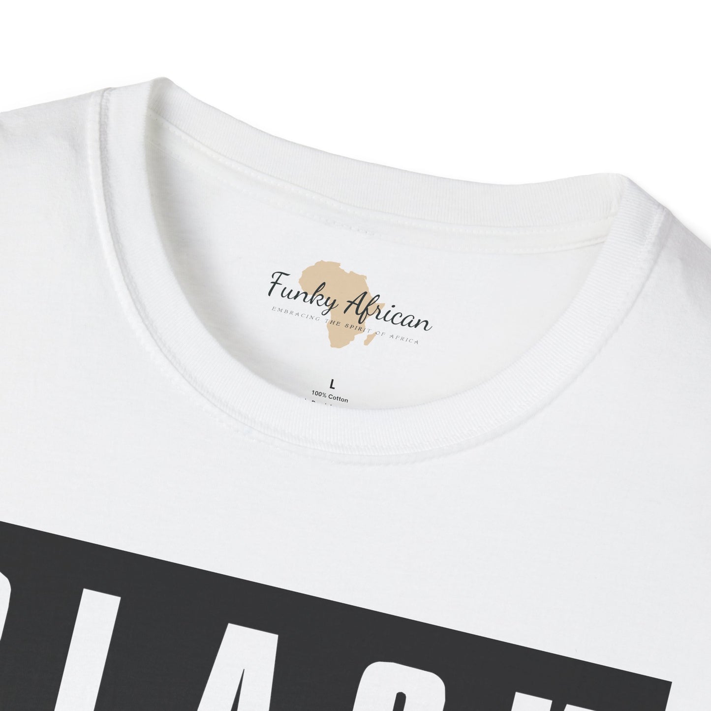 Black mixed with black unisex softstyle tee