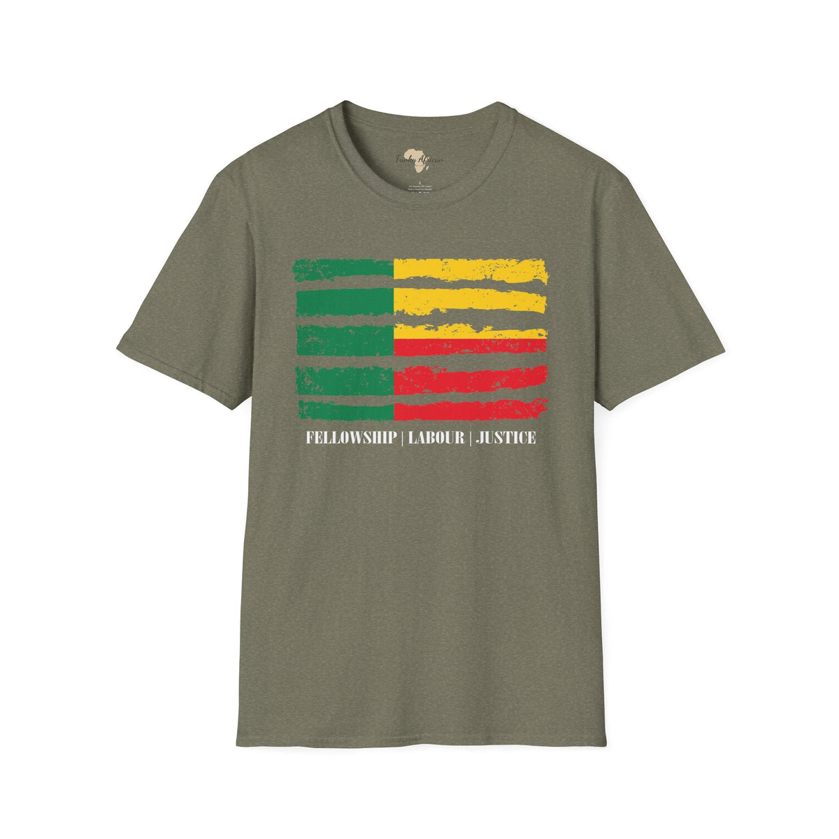 Benin strip unisex softstyle tee Funky African