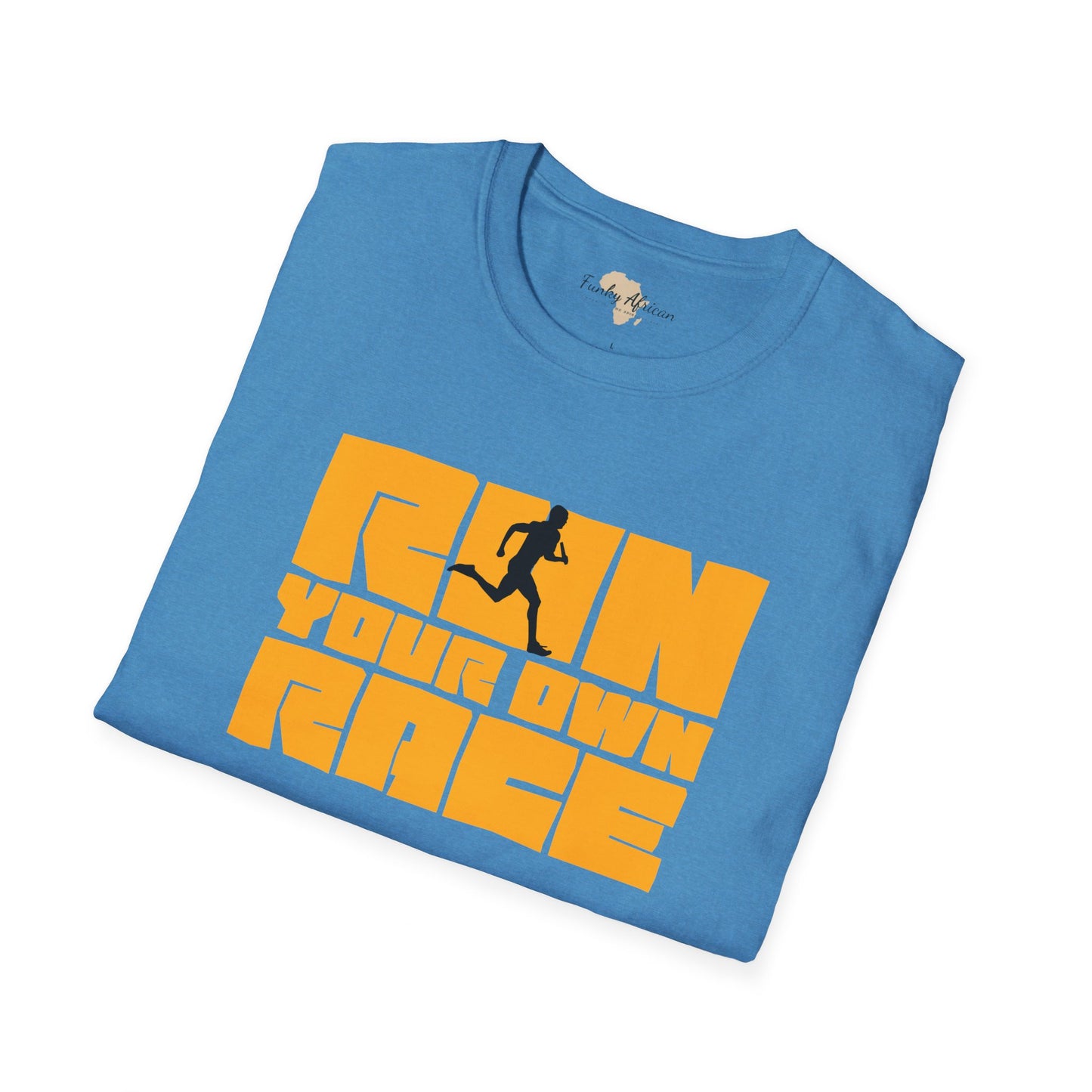 Run your own race unisex softstyle tee