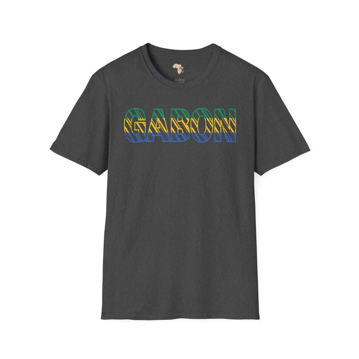Gabon text unisex softstyle tee Funky African