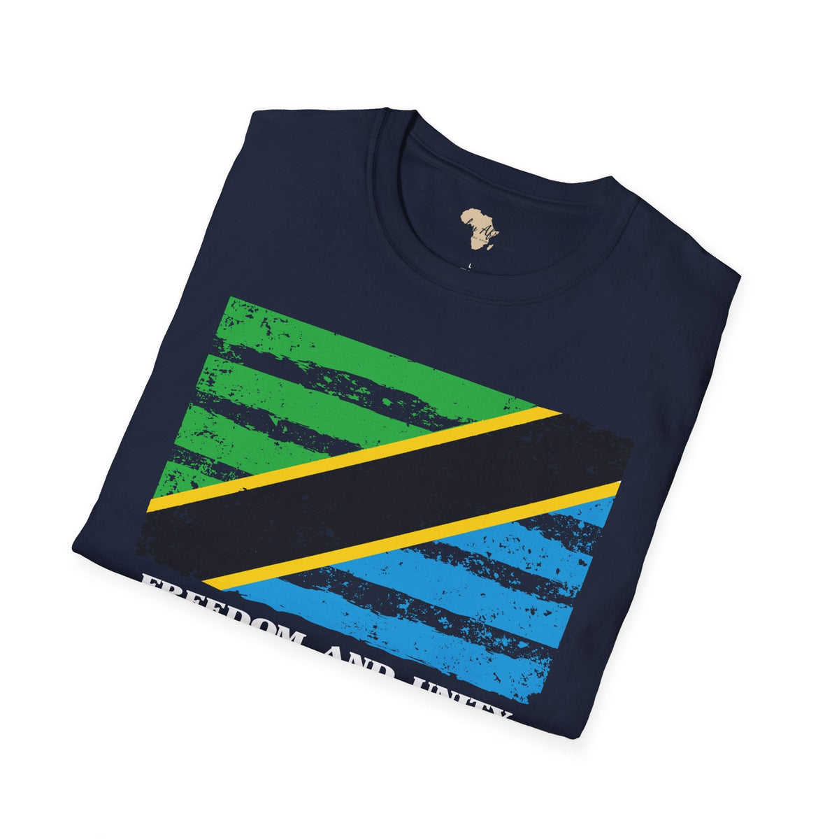 Tanzania strip unisex softstyle tee Funky African