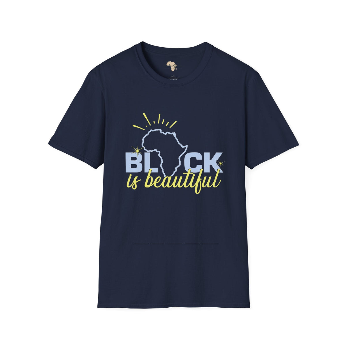 Black is beautiful unisex softstyle tee Funky African