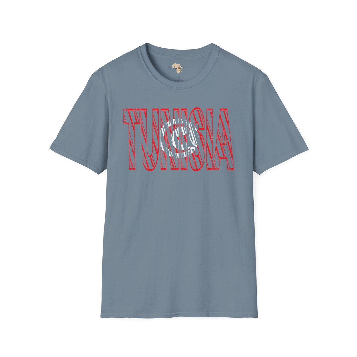 Tunisia text unisex softstyle tee Funky African
