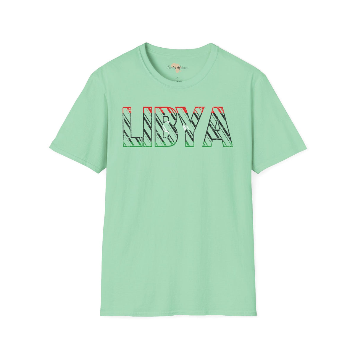 Libya text unisex softstyle tee Funky African