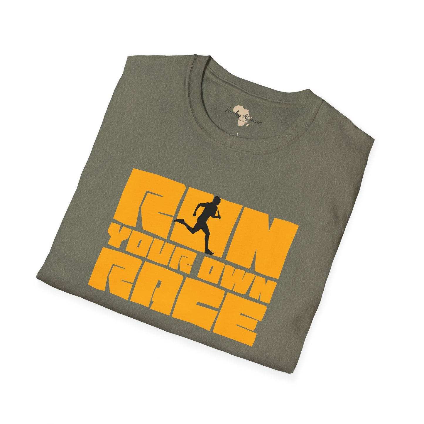 Run your own race unisex softstyle tee