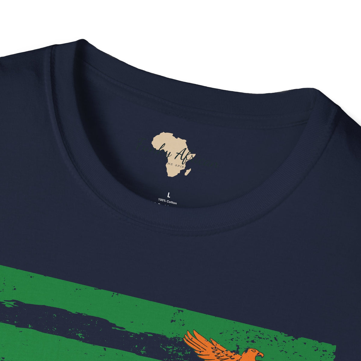 Zambia strip unisex softstyle tee Funky African