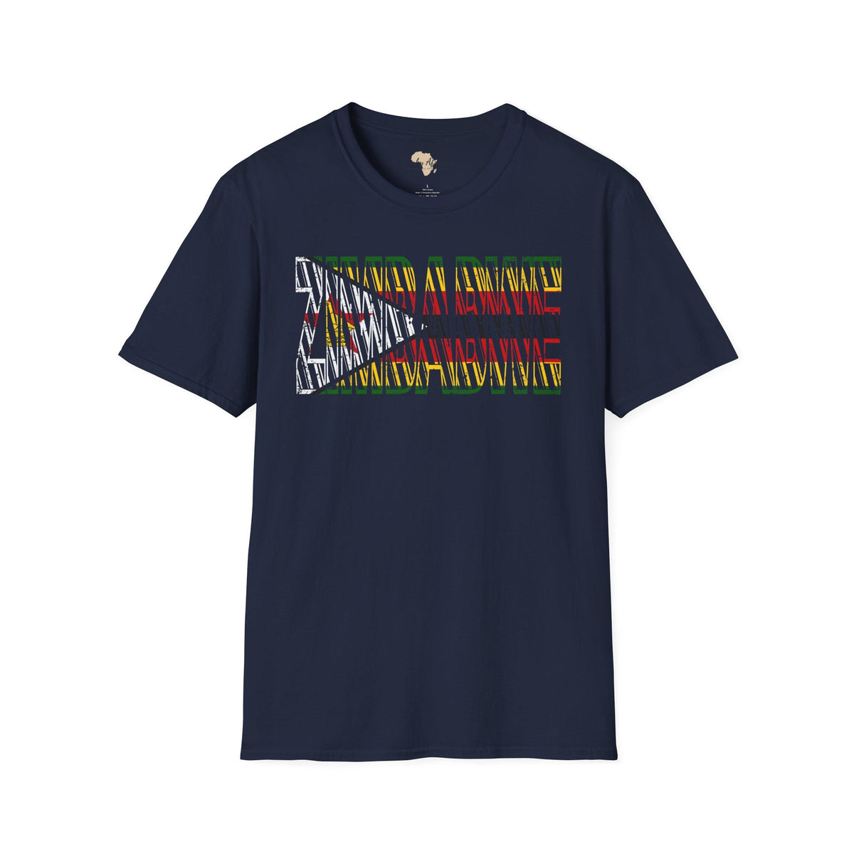 Zimbabwe text unisex softstyle tee Funky African