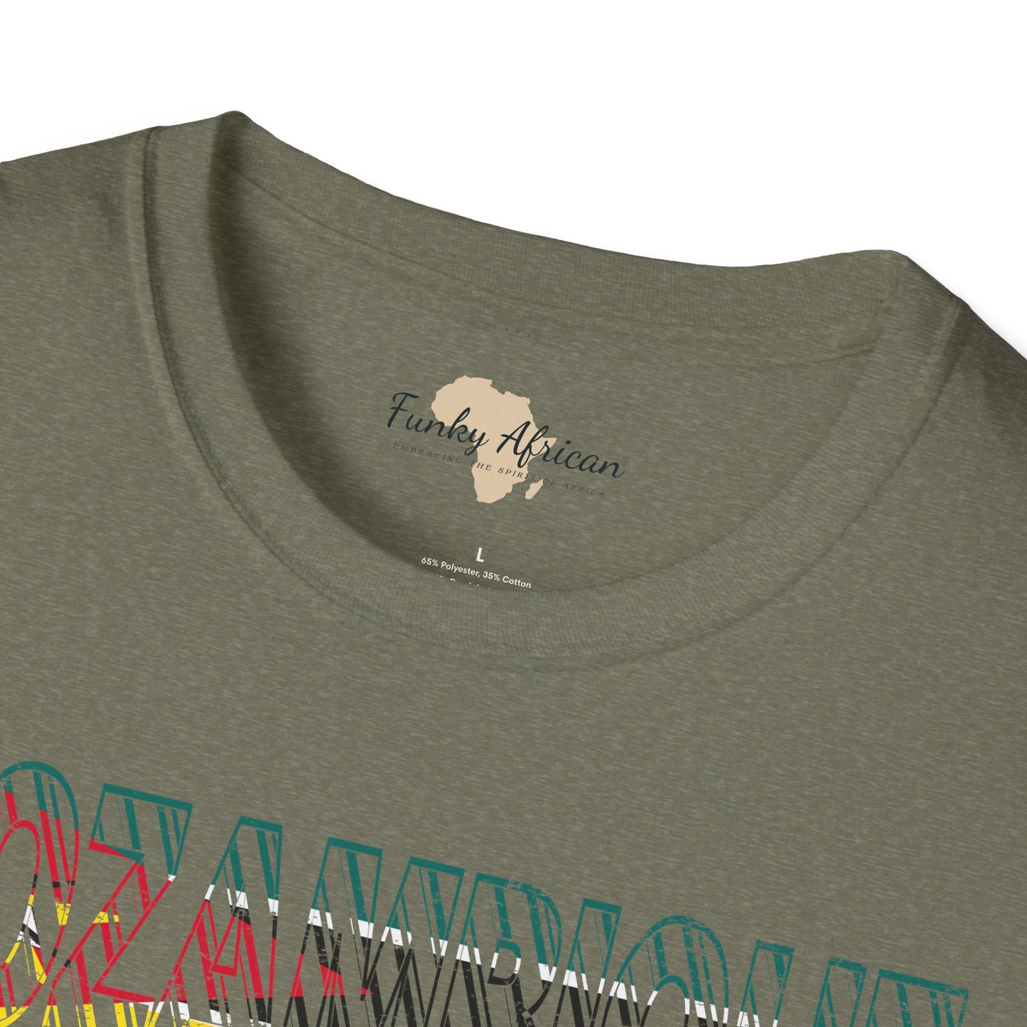 Mozambique text unisex softstyle tee