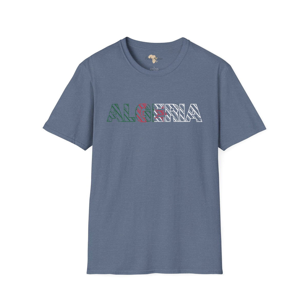 Algeria text unisex softstyle tee Funky African