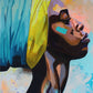 African woman decorative painting core