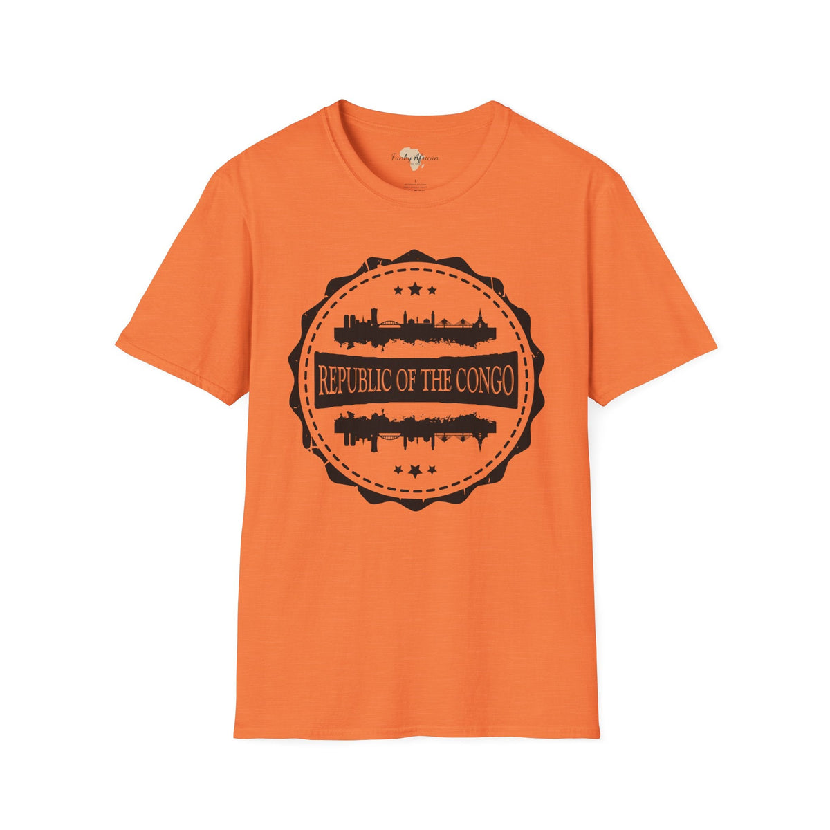 Republic of the Congo Stamp unisex tee Funky African