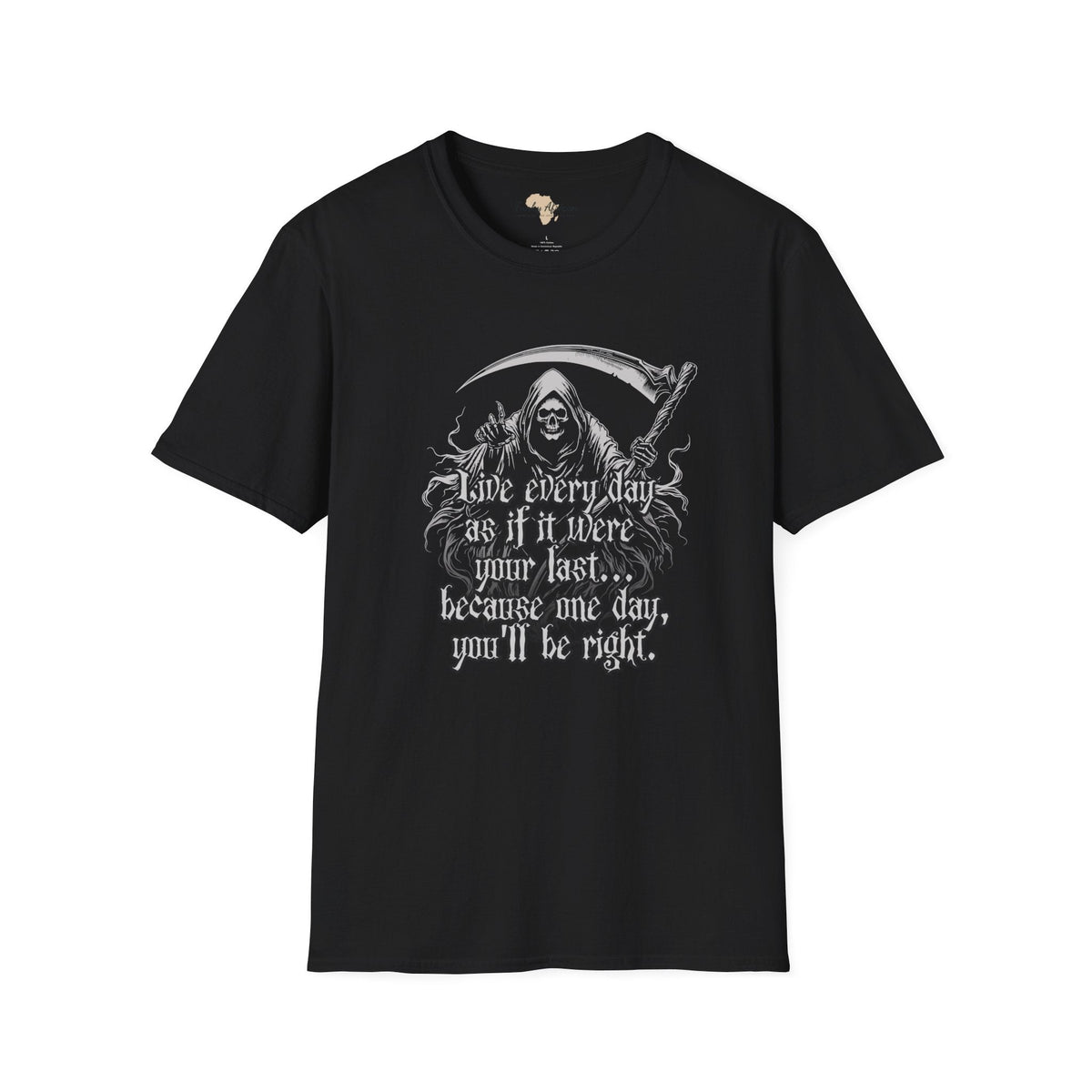 Live everyday unisex softstyle tee Funky African