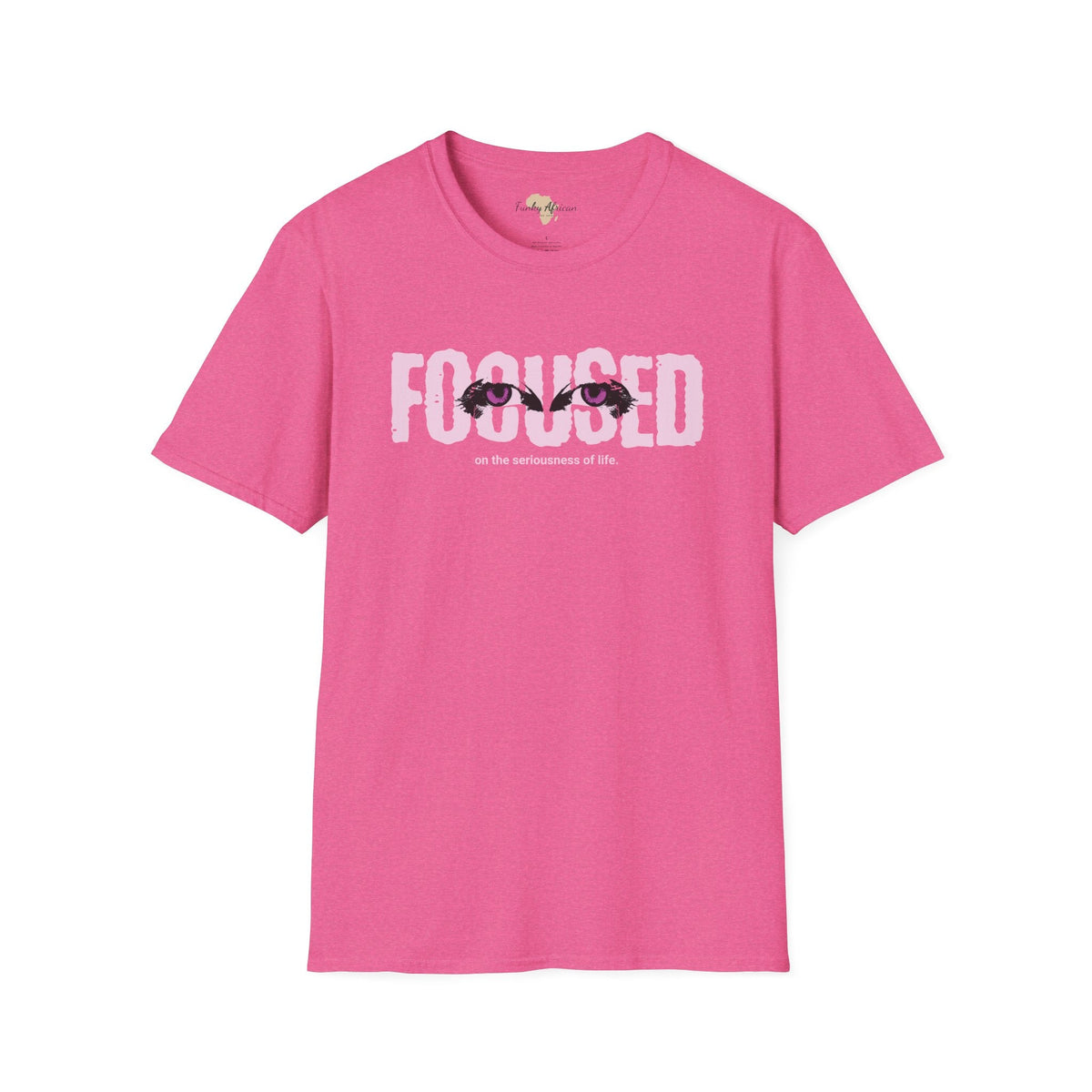 Focused unisex softstyle tee Funky African