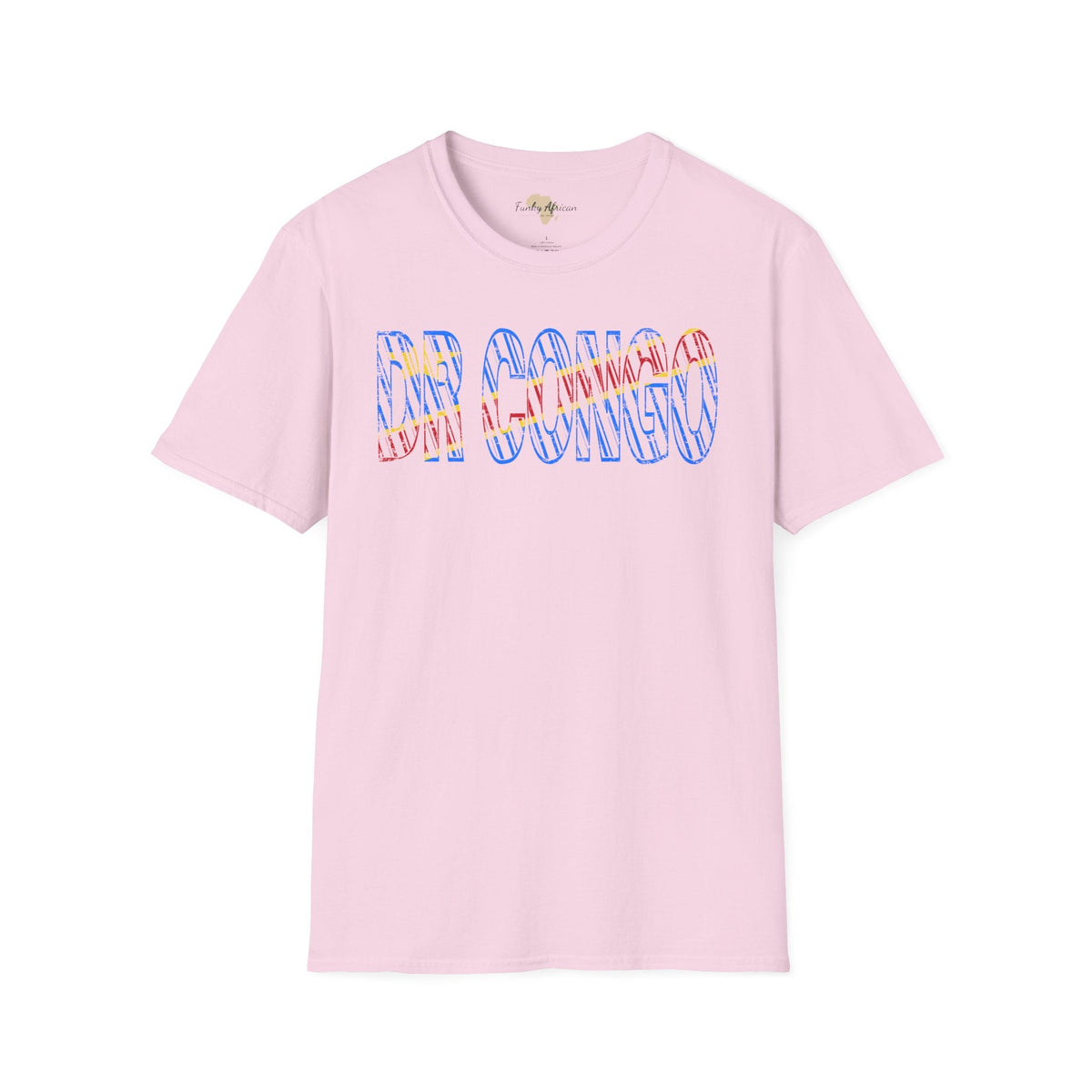 DR Congo text unisex softstyle tee Funky African