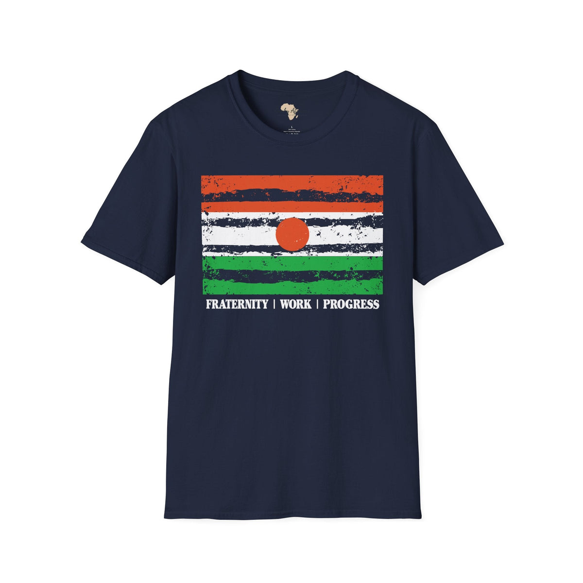 Nigerien strip unisex softstyle tee Funky African