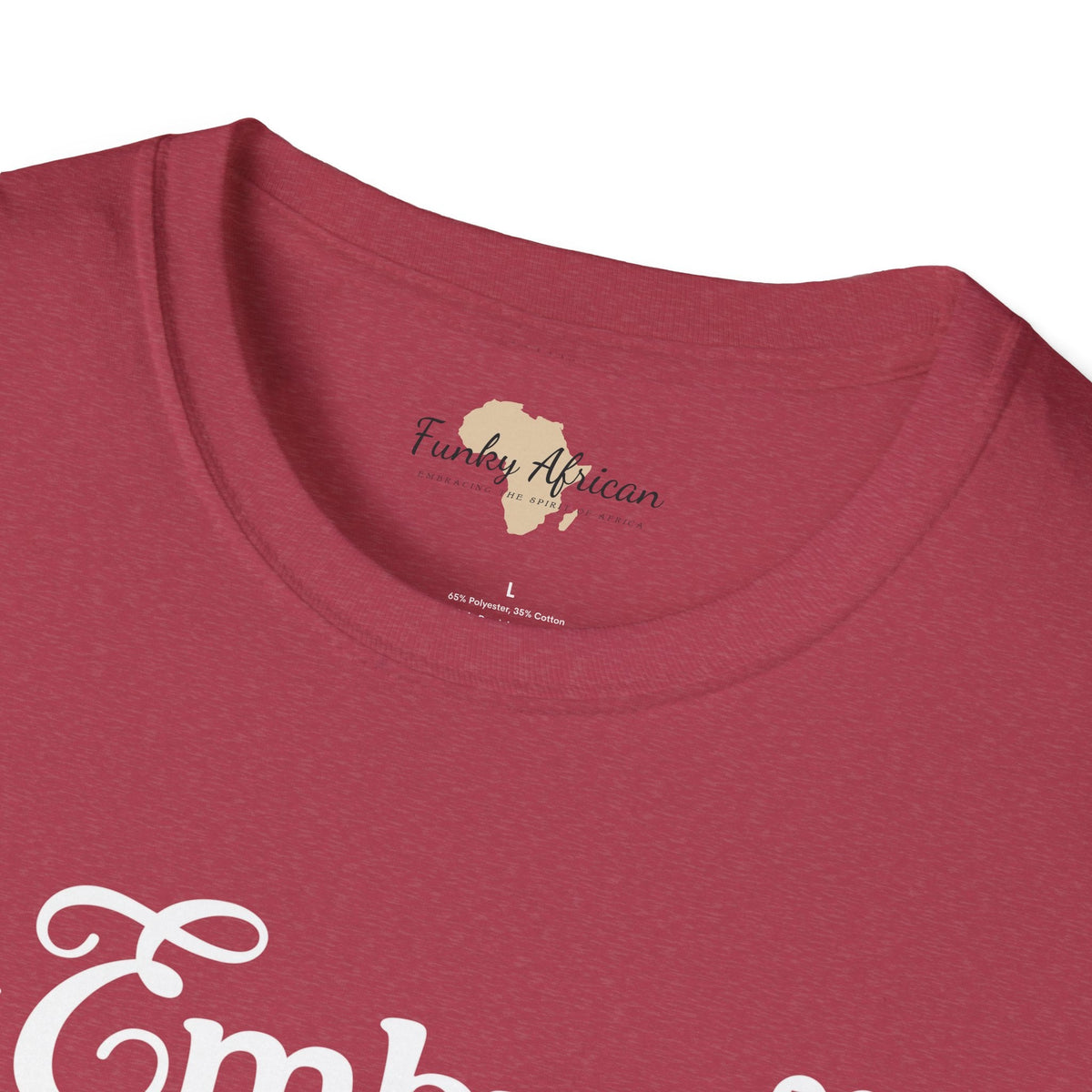 Embrace change unisex softstyle tee Funky African
