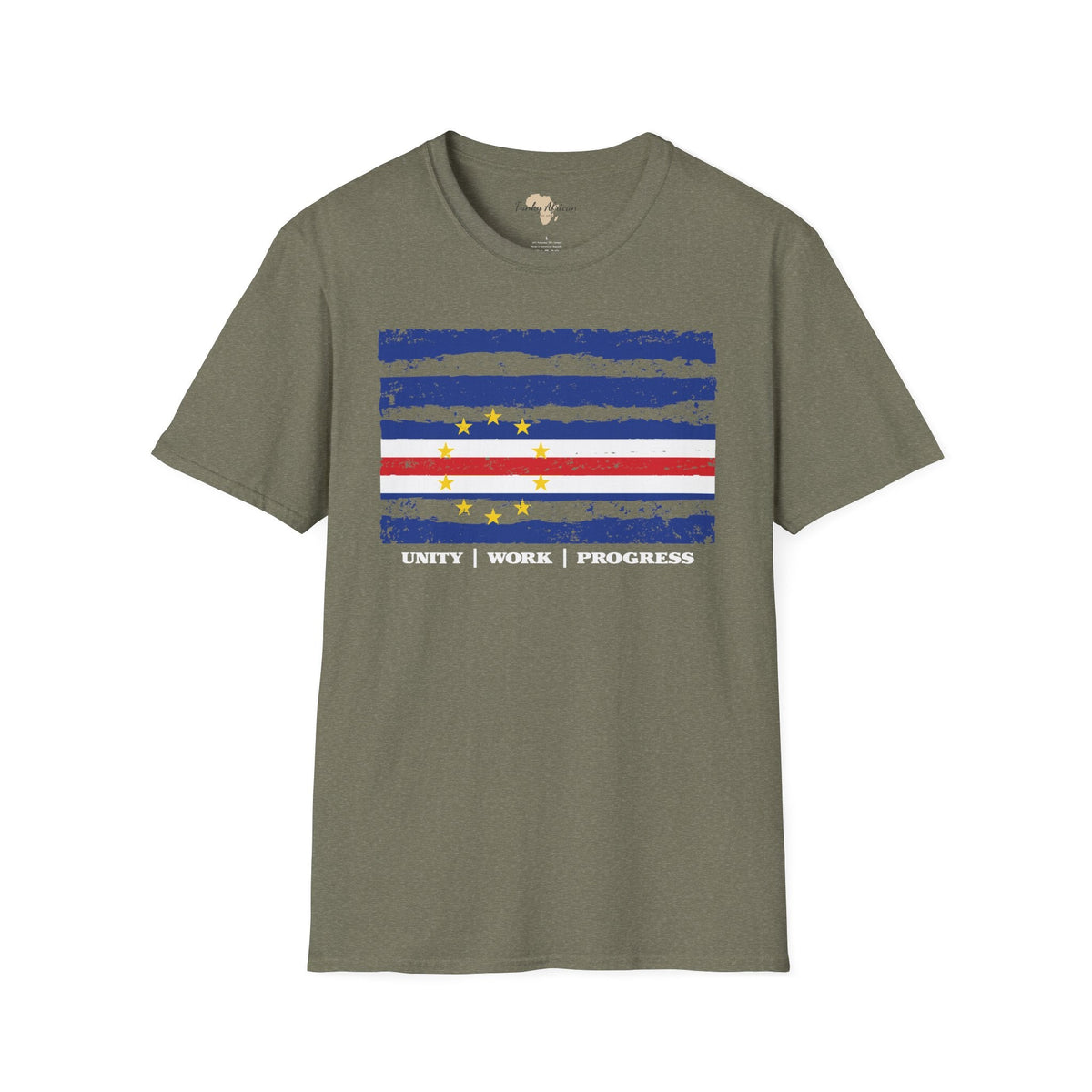 Cabo Verde strip unisex softstyle tee Funky African