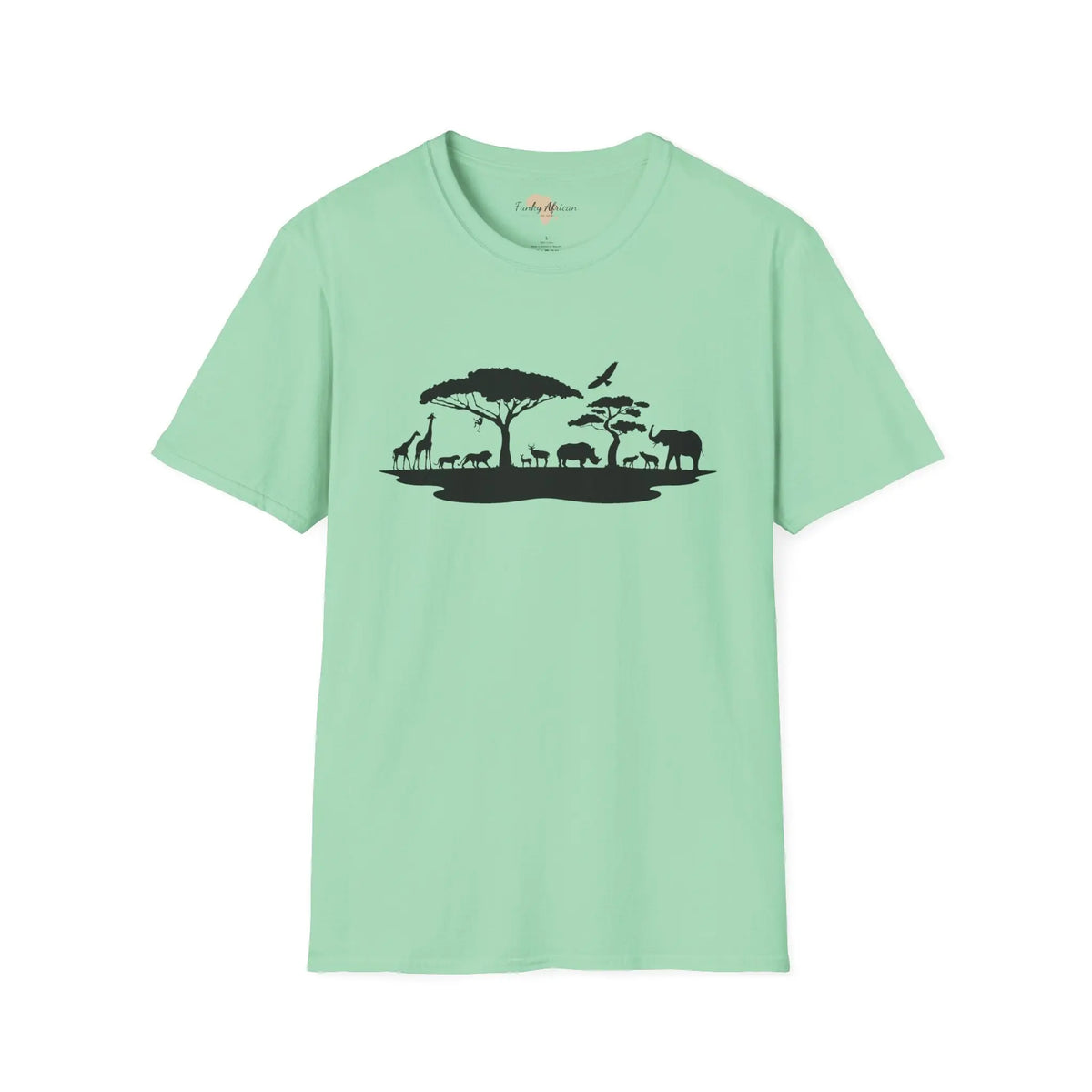 African jungle unisex softstyle tee Funky African