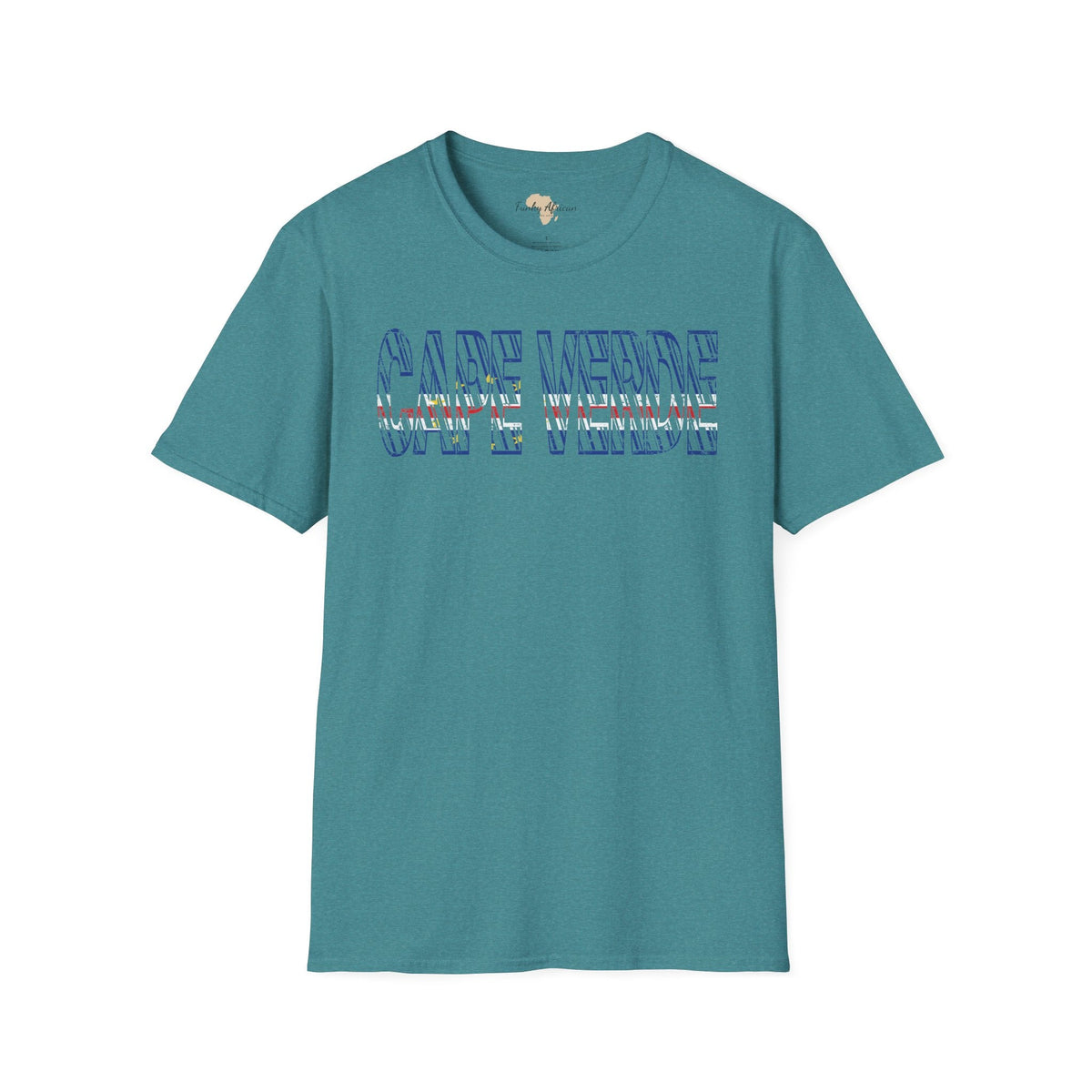 Cabo Verde text unisex softstyle tee Funky African