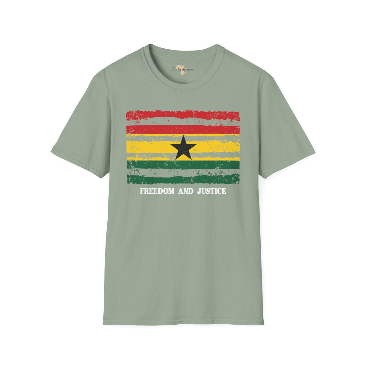 Ghana strip unisex softstyle tee Funky African