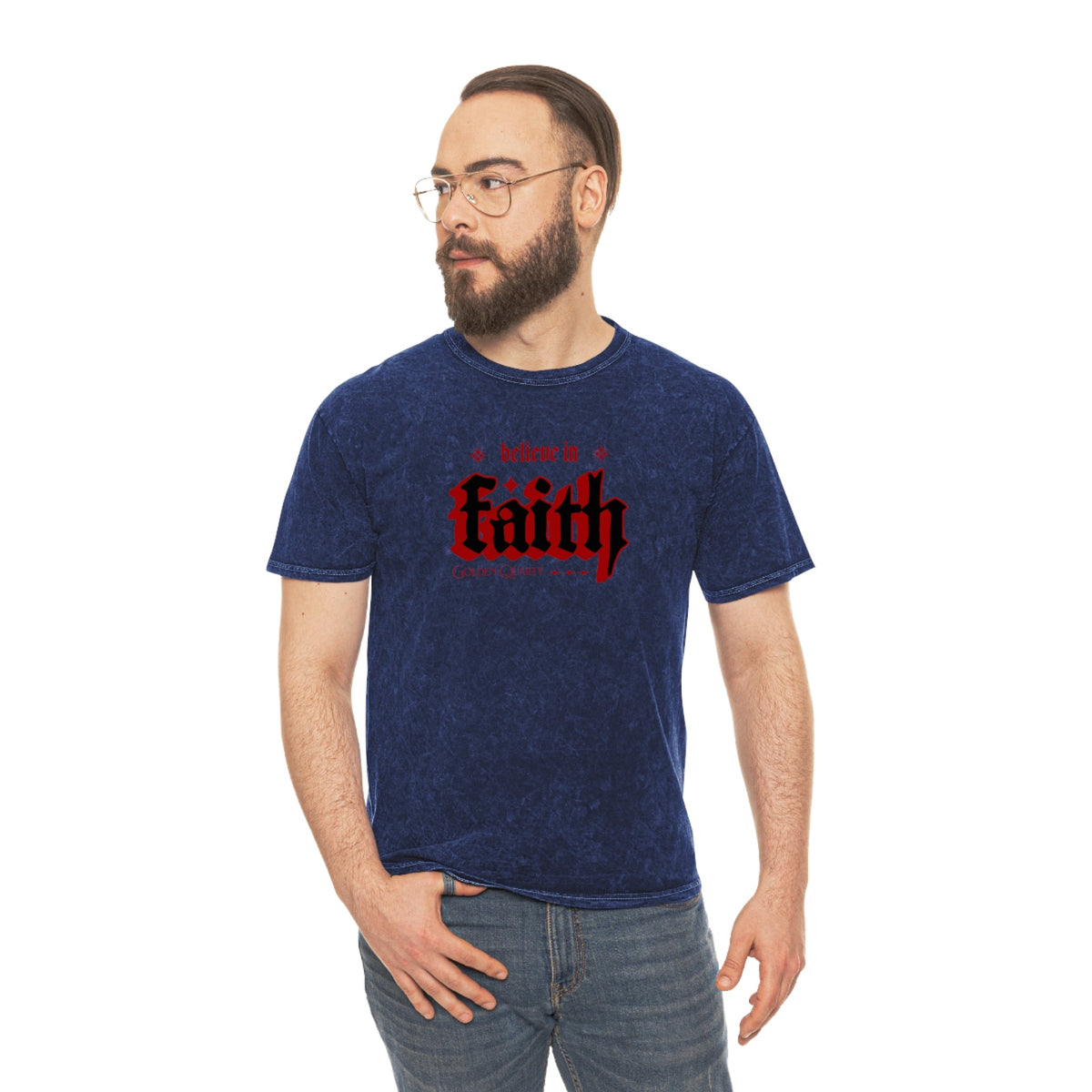 Faith unisex wash tee Funky African