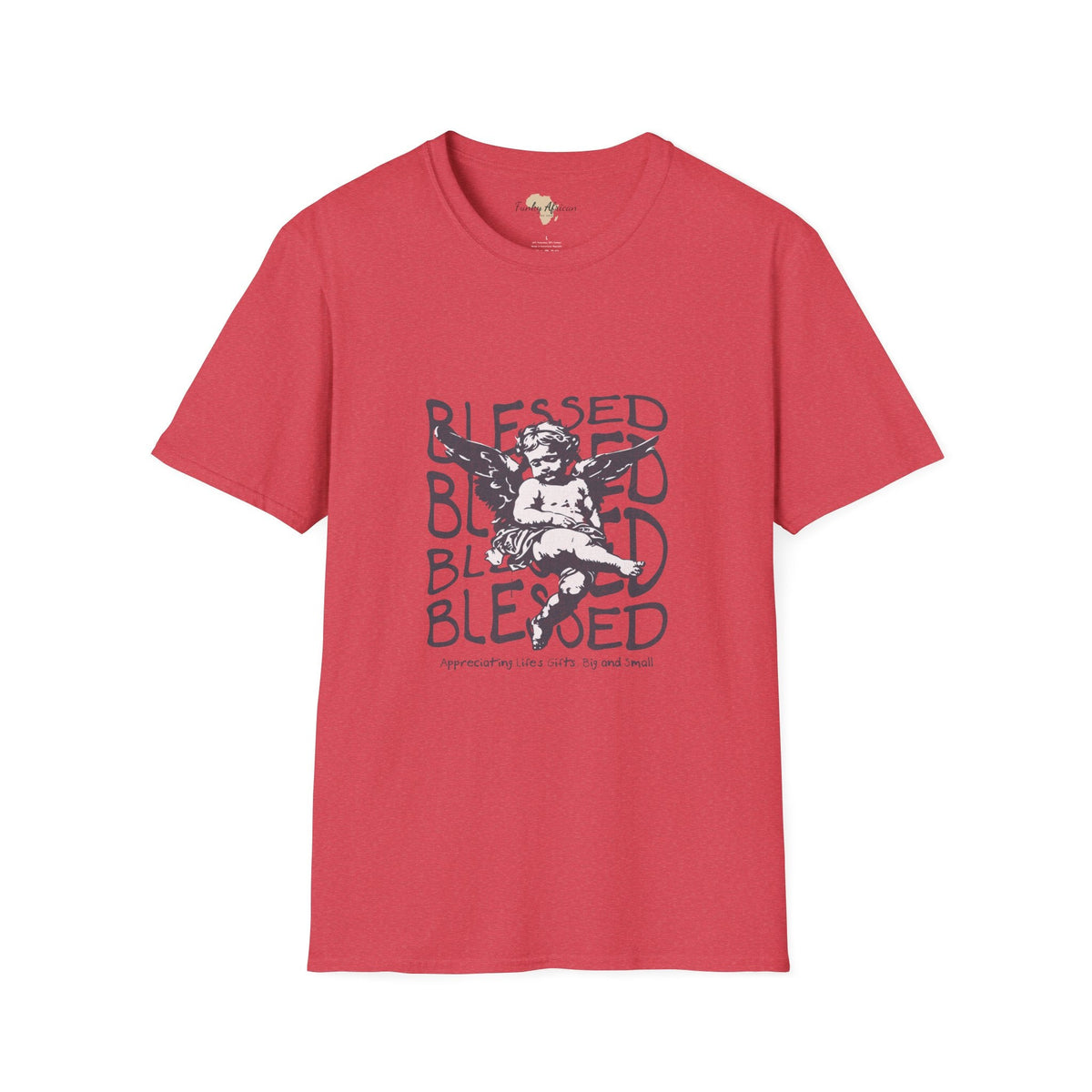 Blessed unisex softstyle tee Funky African