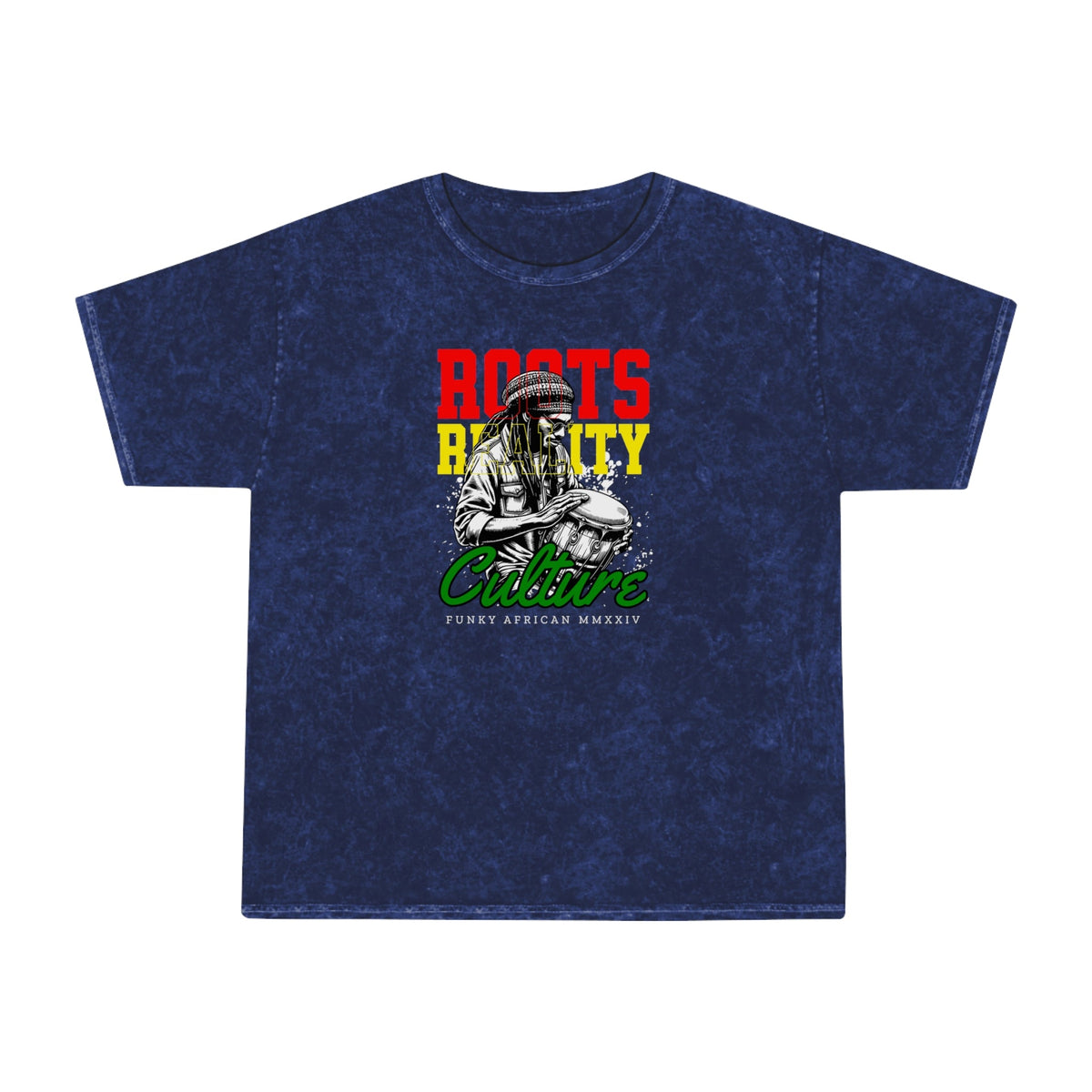 Roots reality unisex wash tee Funky African